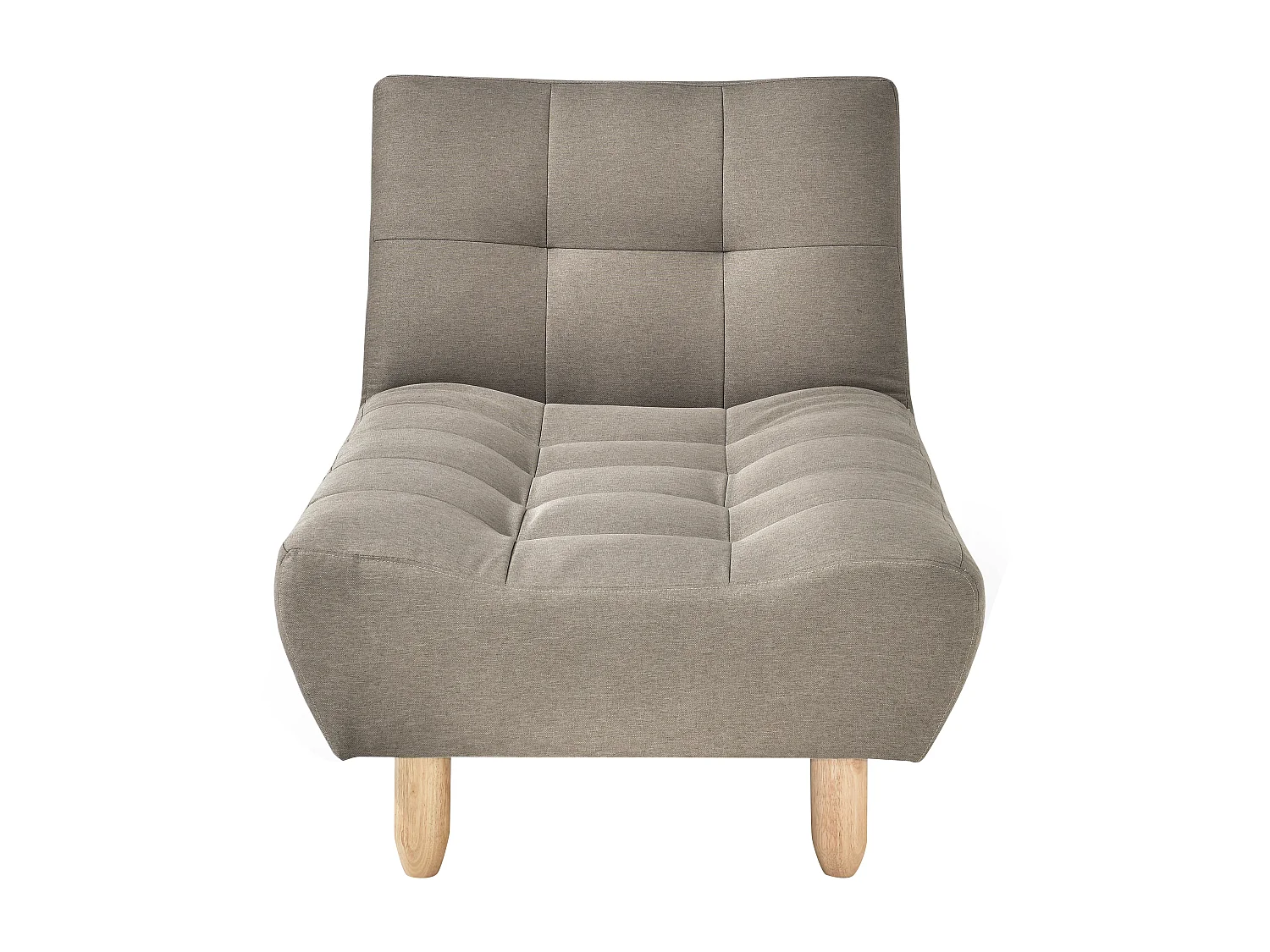 Chaise-longue clic-clac tecido taupe - ESTEBAN