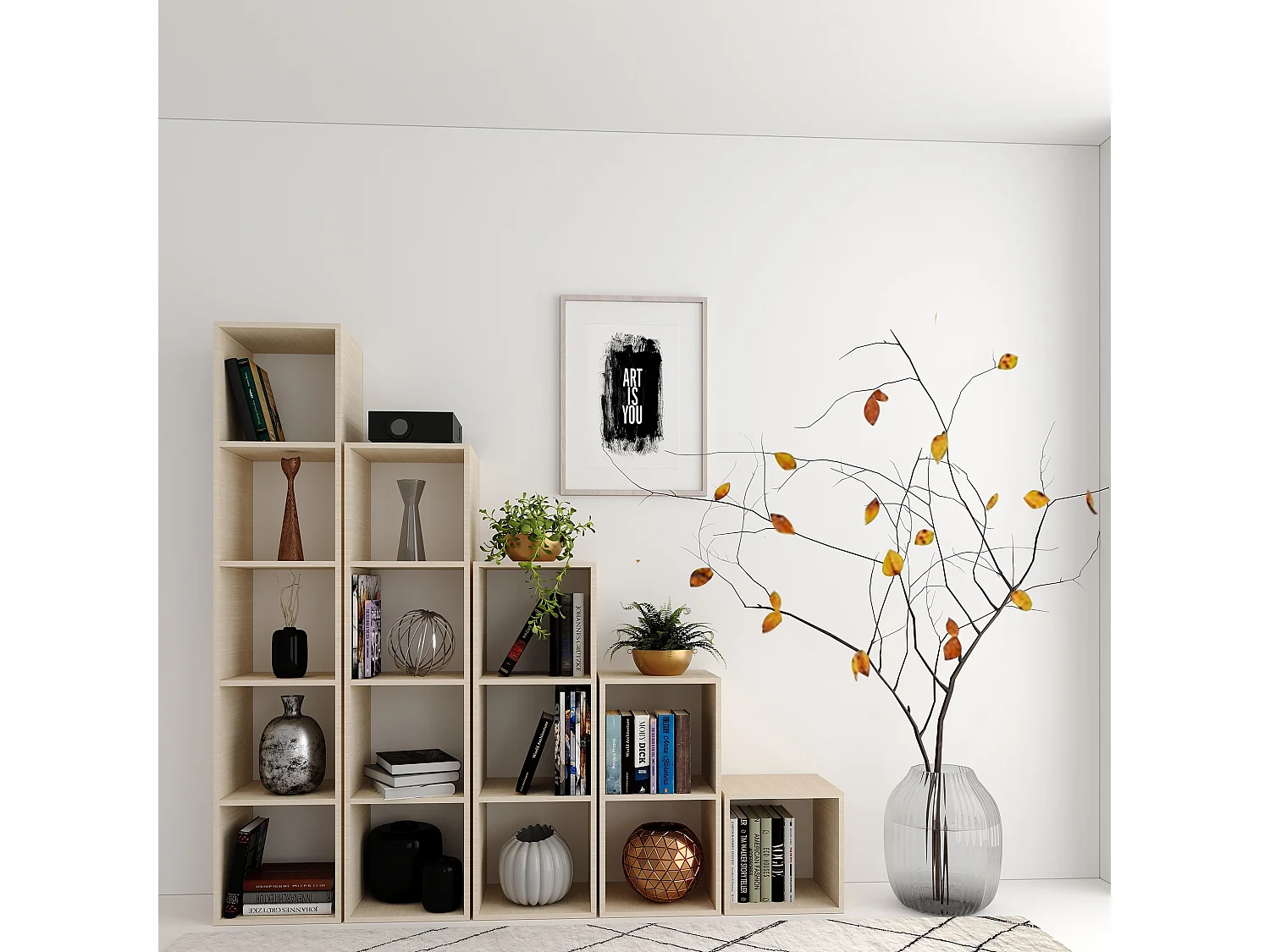 Etagère pin massif - Germain 5X1