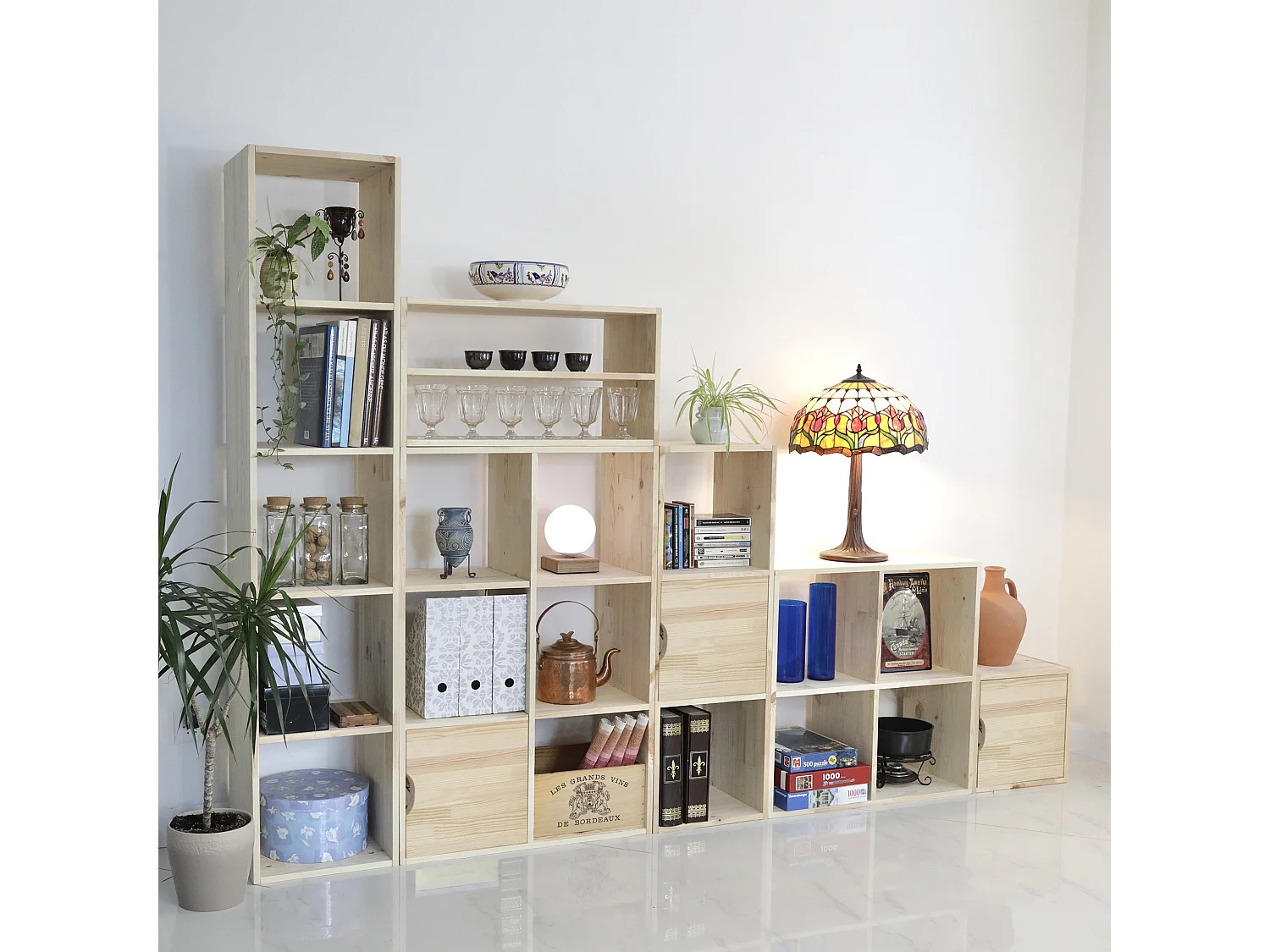 Etagère pin massif - Germain 5X1