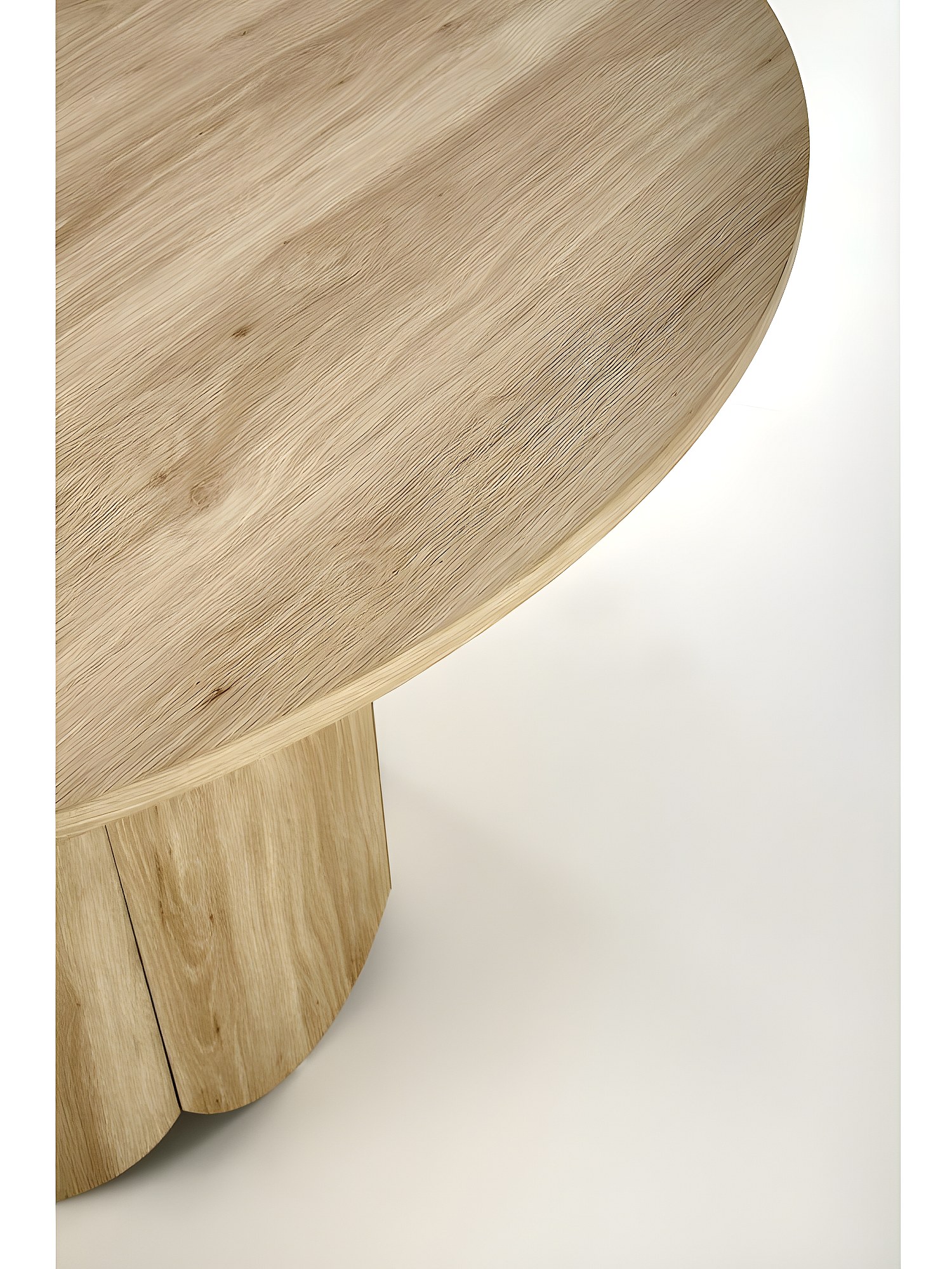 Table à manger ronde 120 x 76 cm - Chêne naturel