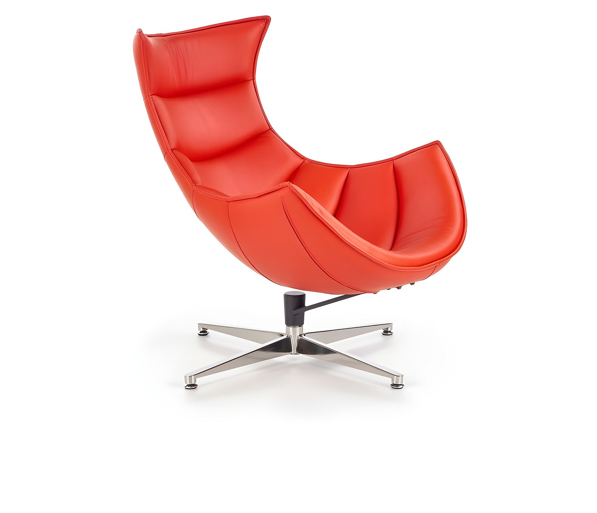 Fauteuil en Cuir Rouge, Angleterre, 1950s en vente sur