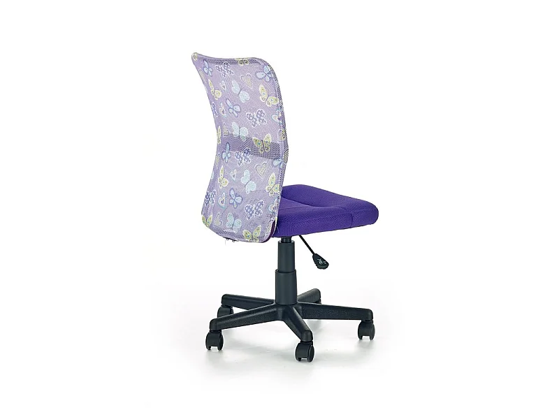 Chaise de bureau enfant en tissu et maille - Violet