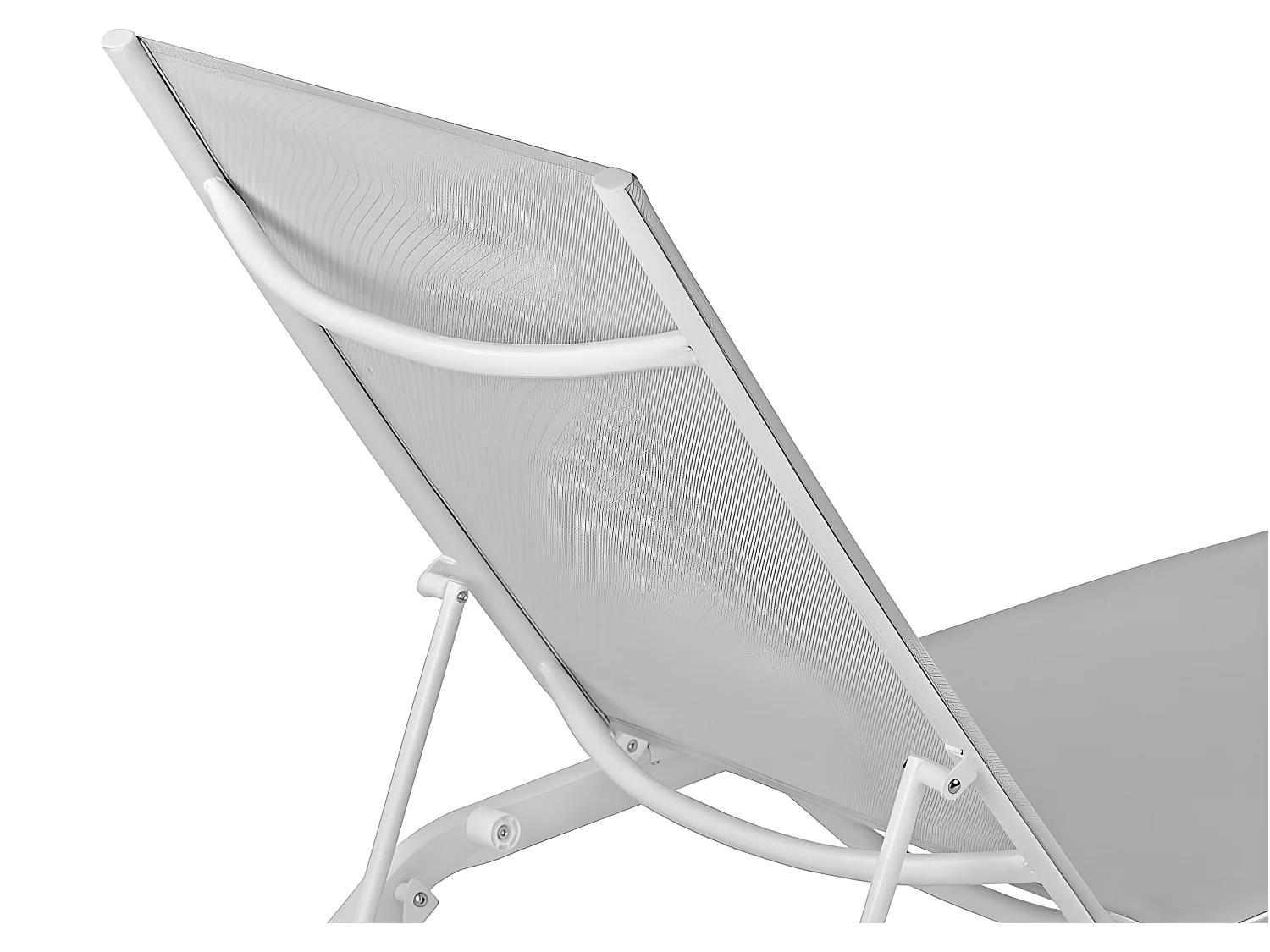 Estosa - Oasi witte tuinligstoel met wielen