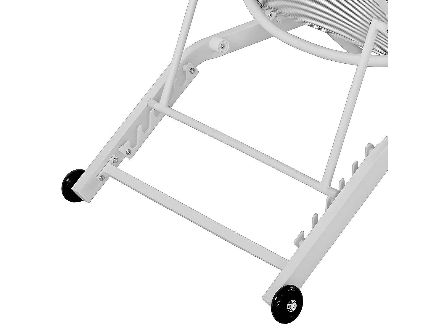 Estosa - Oasi witte tuinligstoel met wielen