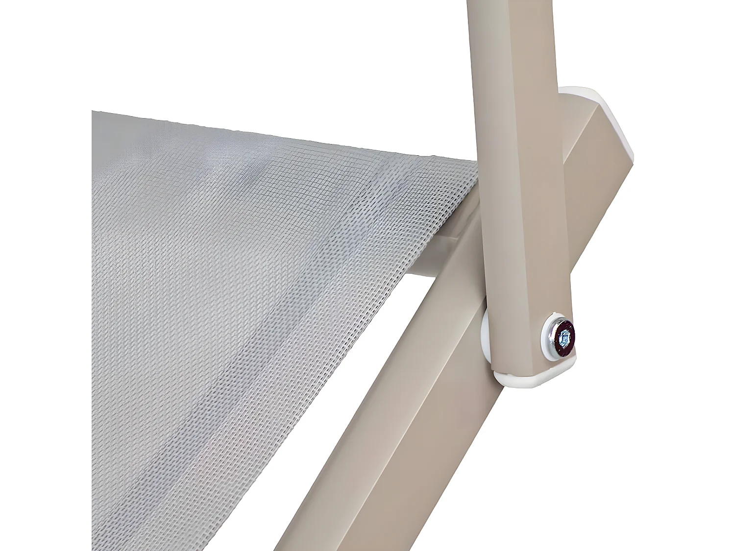 Estosa - Lettino mare prendisole in alluminio ecru Bagnino