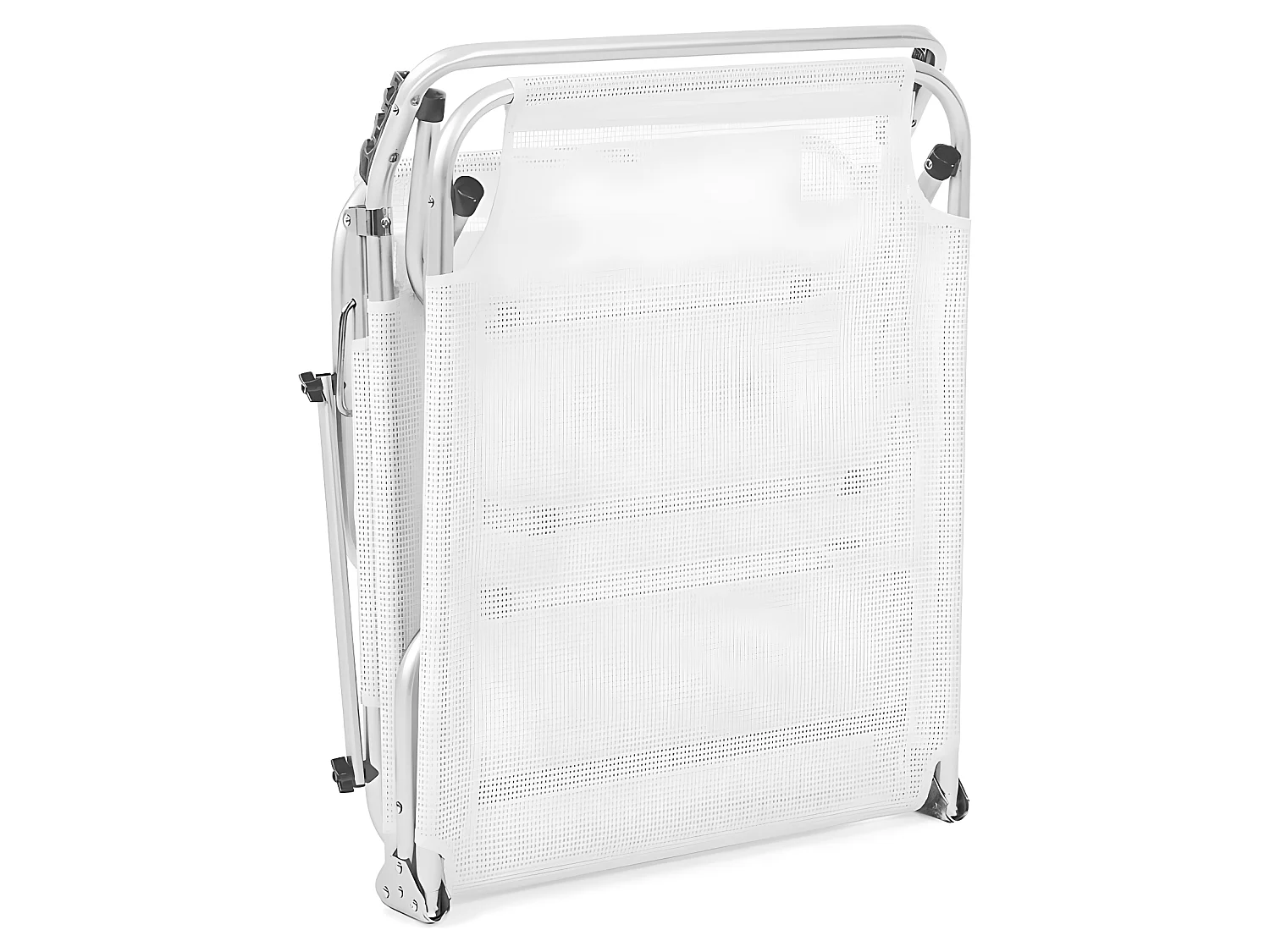 Estosa - Lit de plage pliant en aluminium Litto blanc