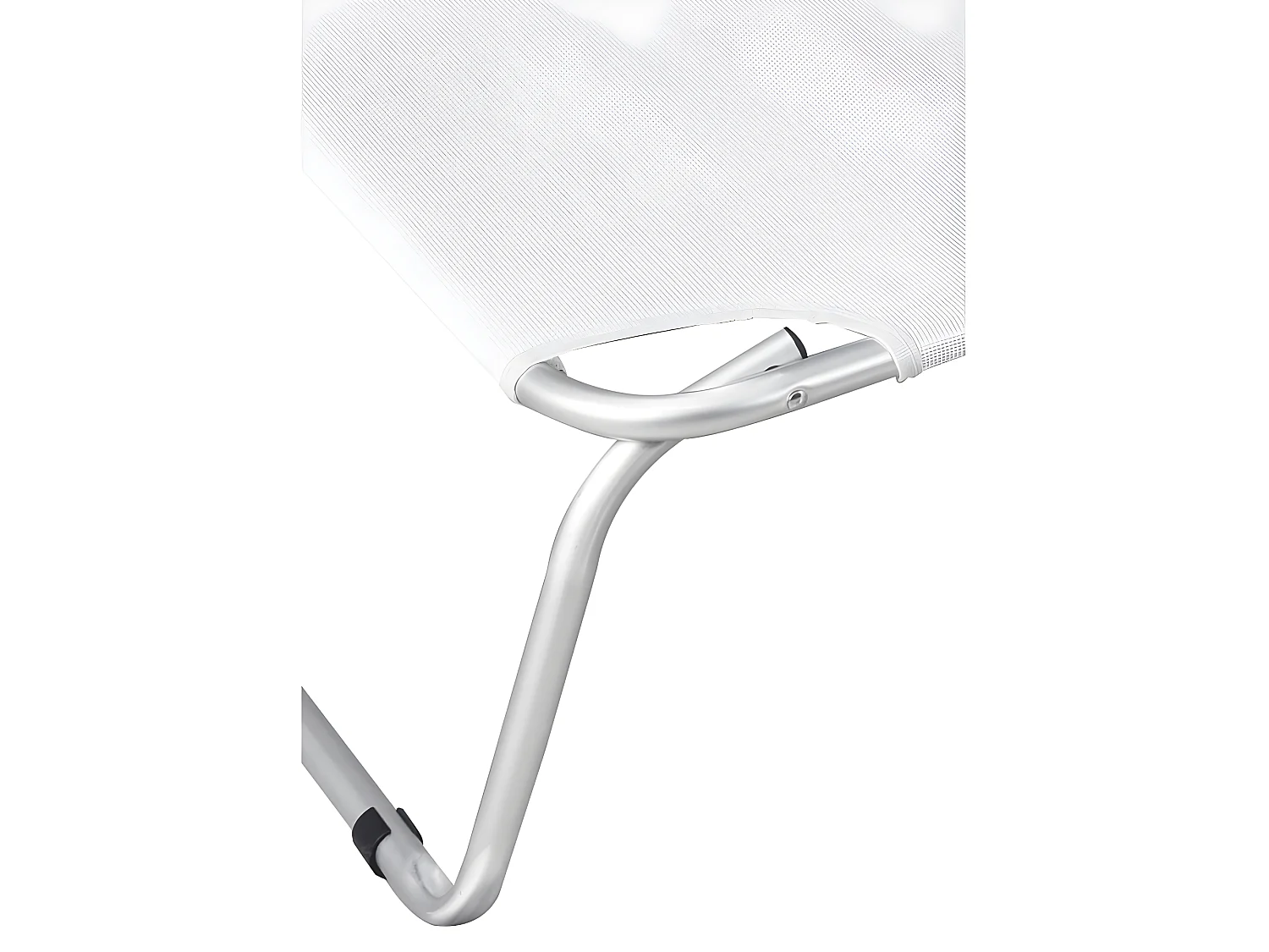 Estosa - Lit de plage pliant en aluminium Litto blanc