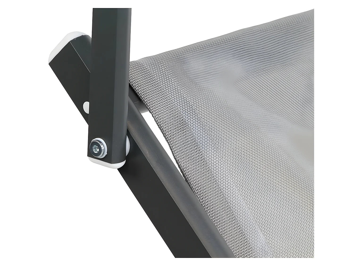 Estosa - Tumbona de jardín y playa Bagnino gris