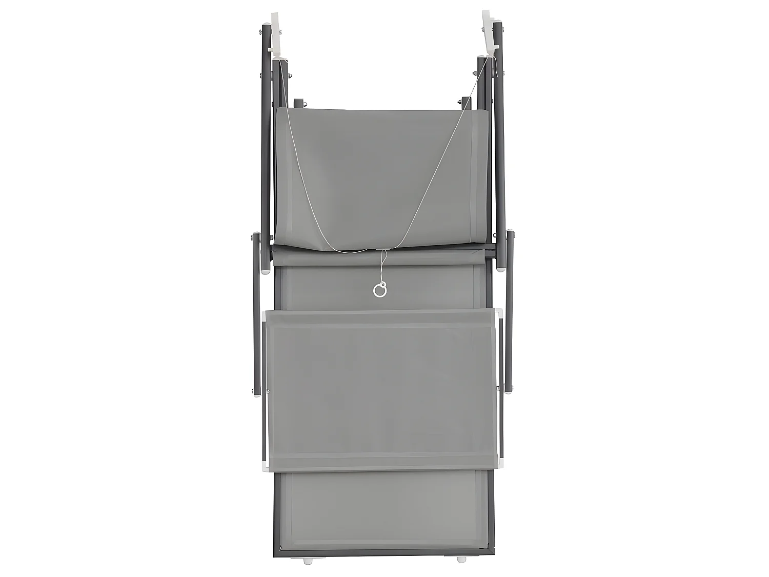 Estosa - Tumbona de jardín y playa Bagnino gris