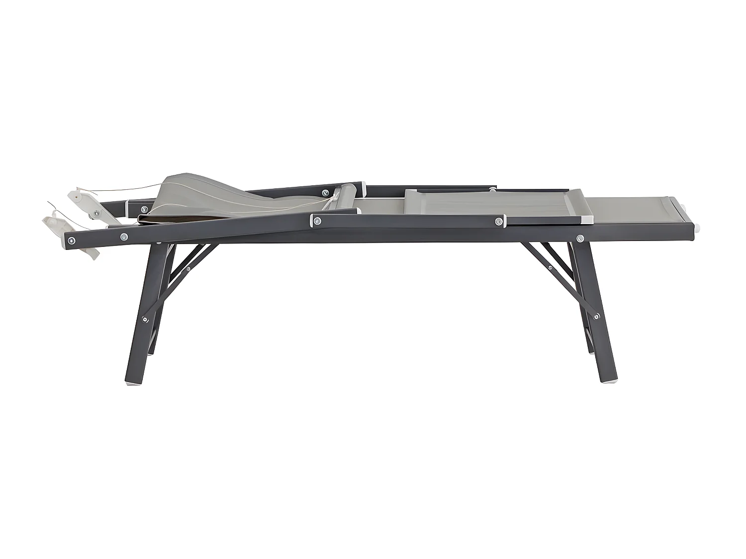 Estosa - Bain de soleil de jardin et de plage gris Bagnino