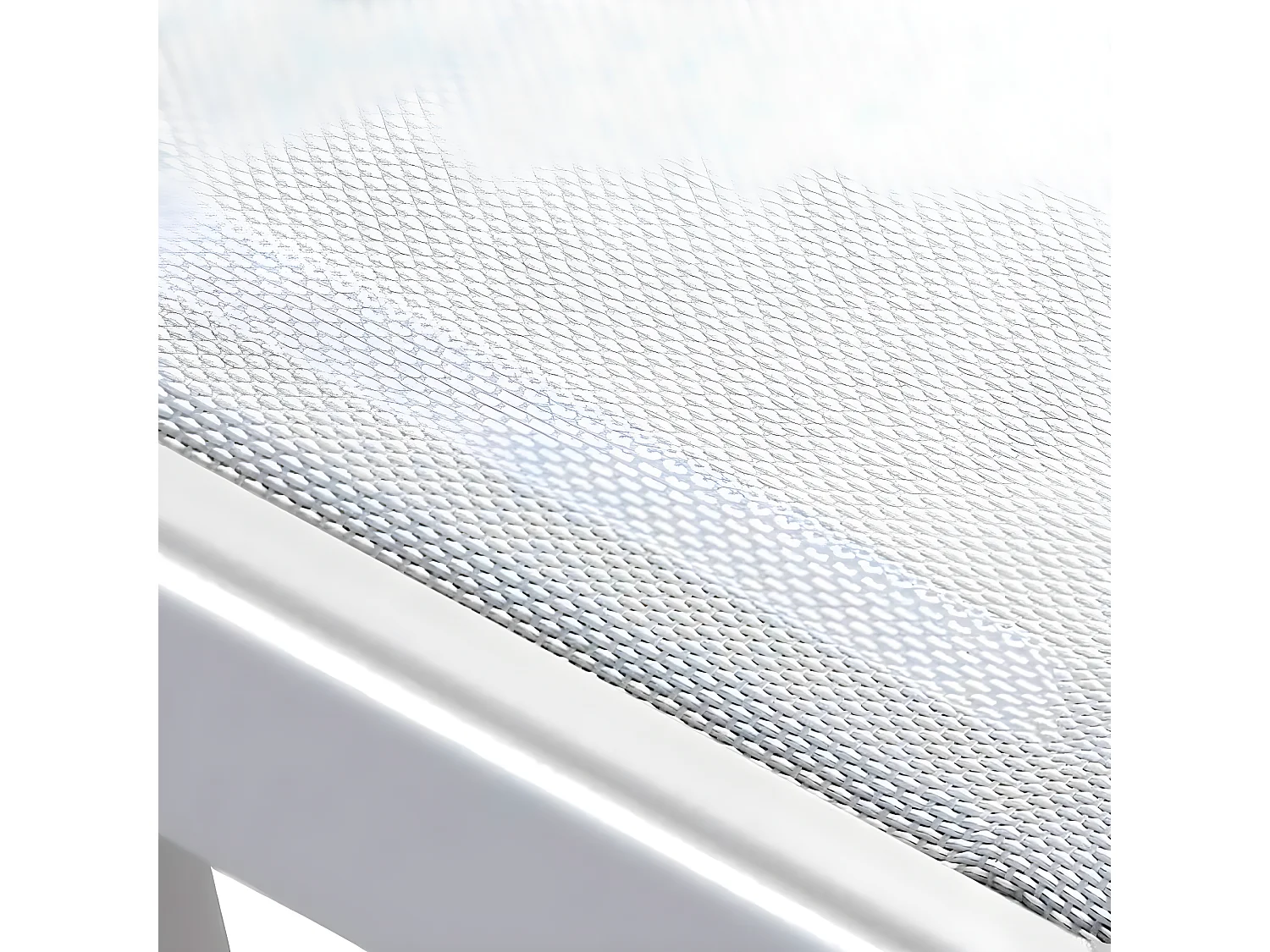 Estosa - Lettino mare prendisole in alluminio bianco ghiaccio Bagnino