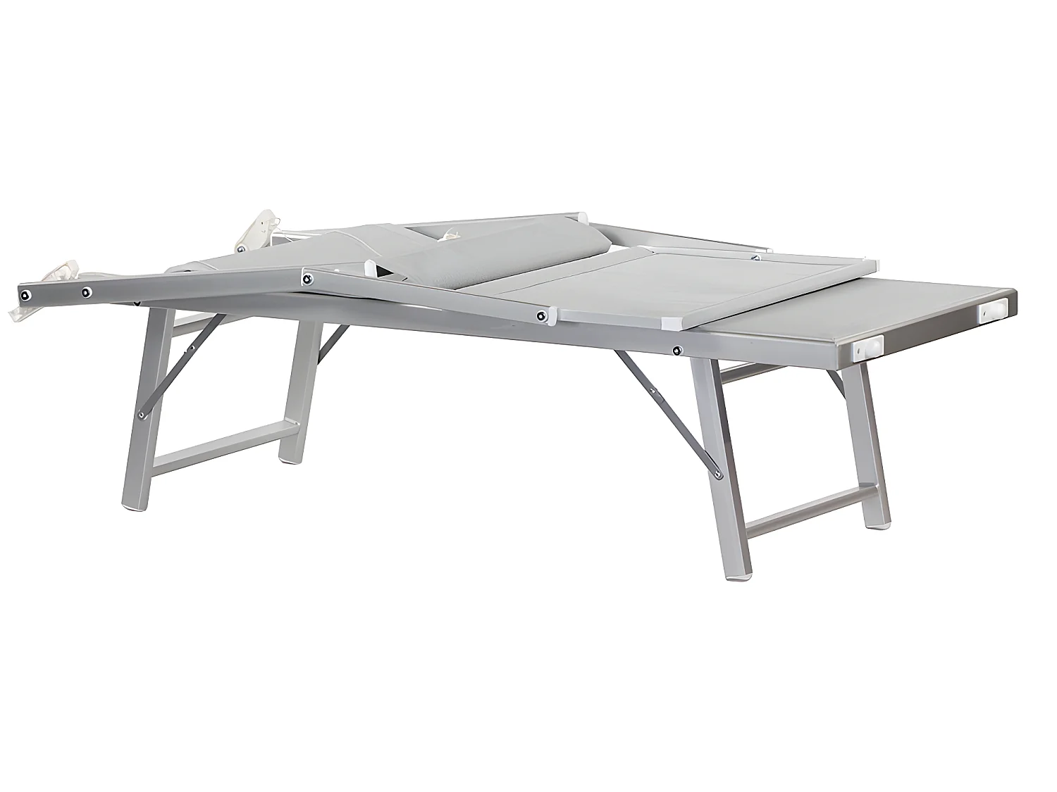 Estosa - Espreguiçadeira de alumínio branco gelo Bagnino