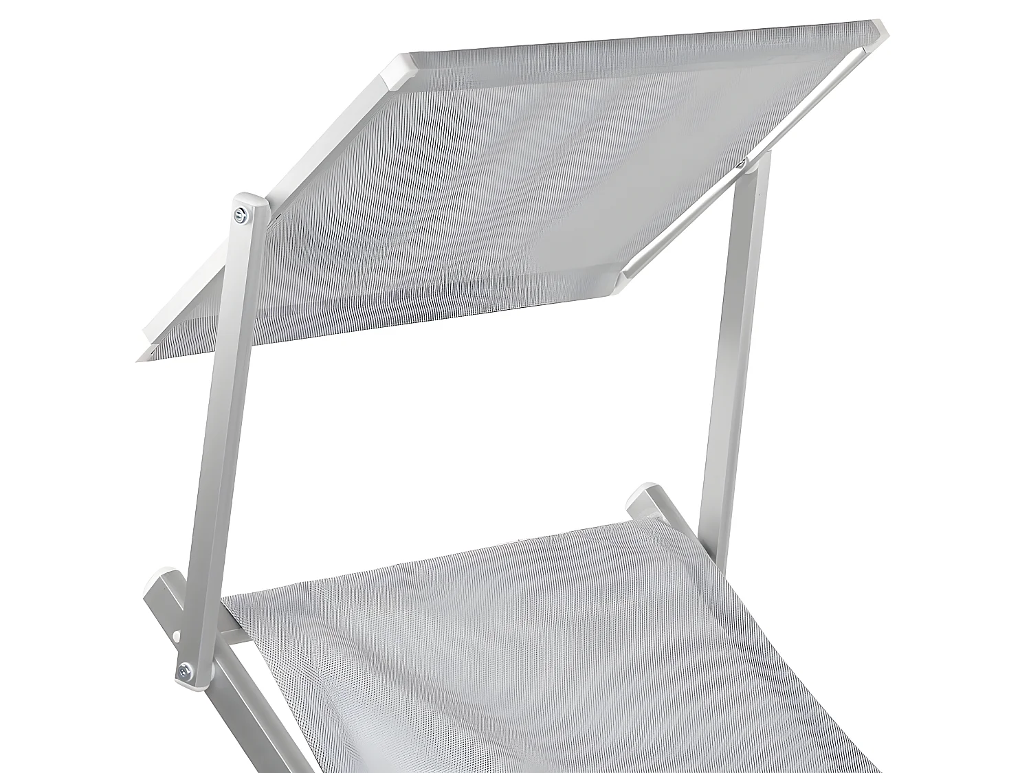 Estosa - Espreguiçadeira de alumínio branco gelo Bagnino