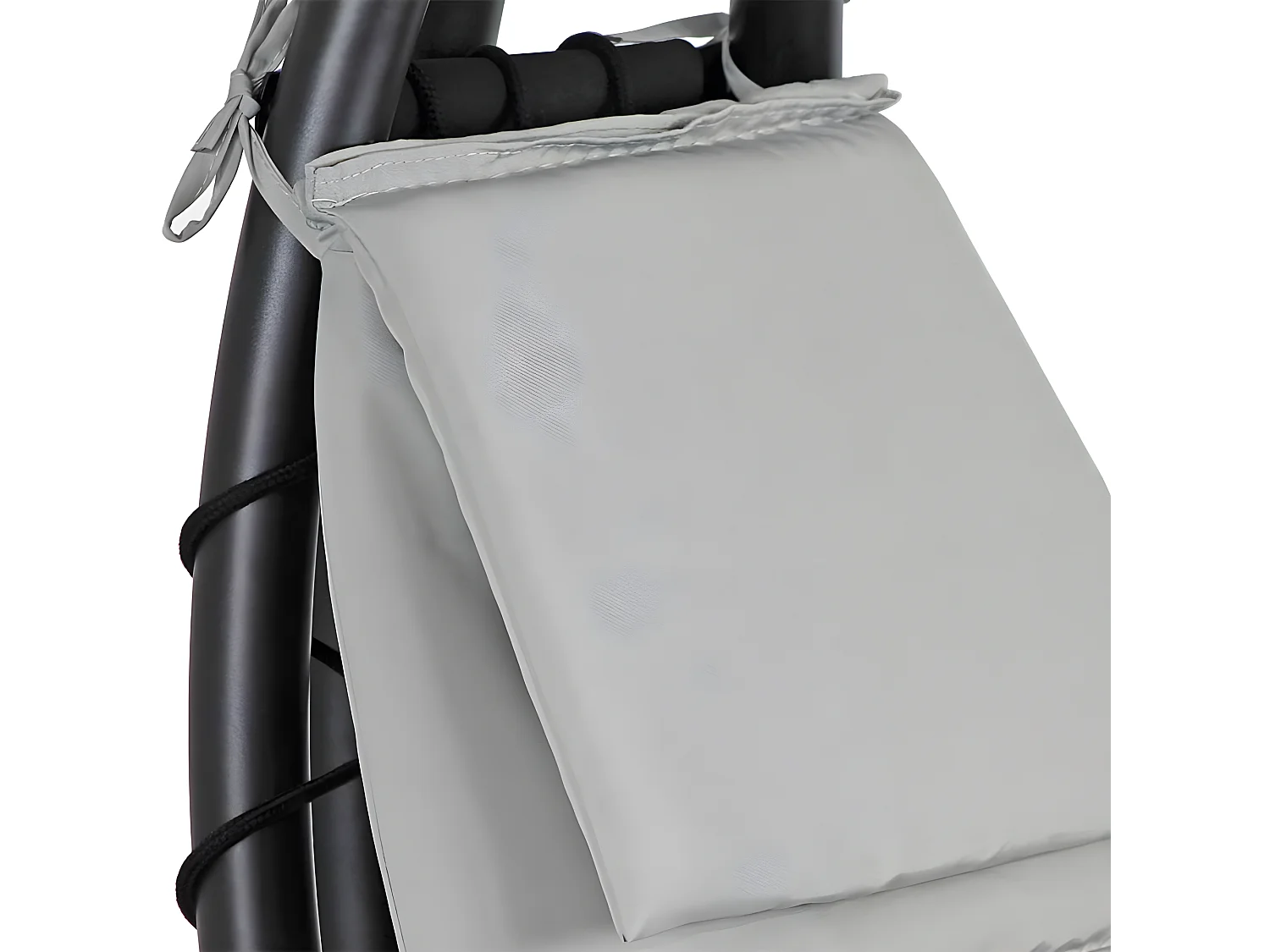 Estosa - Poltrona sospesa dondolo da giardino con tettuccio ecrù Telly