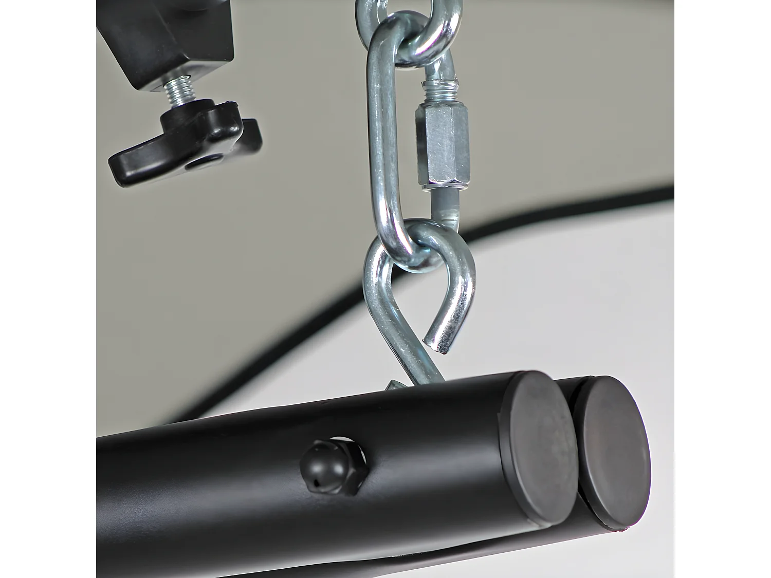 Estosa - Poltrona sospesa a dondolo da giardino con tettuccio panna scuro Telly