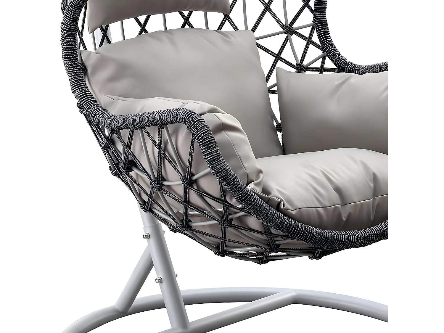 Estosa - Fauteuil à bascule suspendu en corde bleue