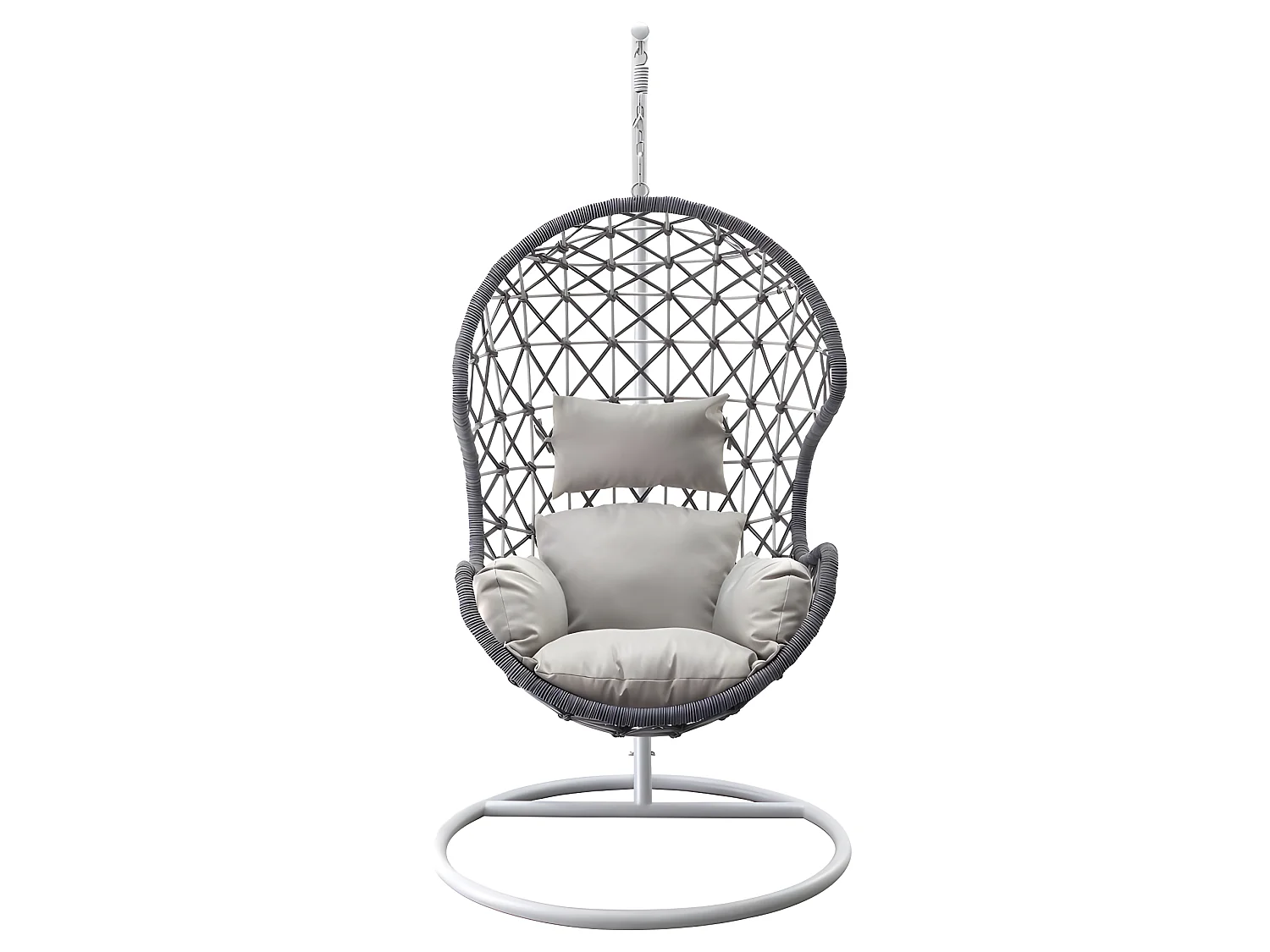 Estosa - Fauteuil à bascule suspendu en corde bleue