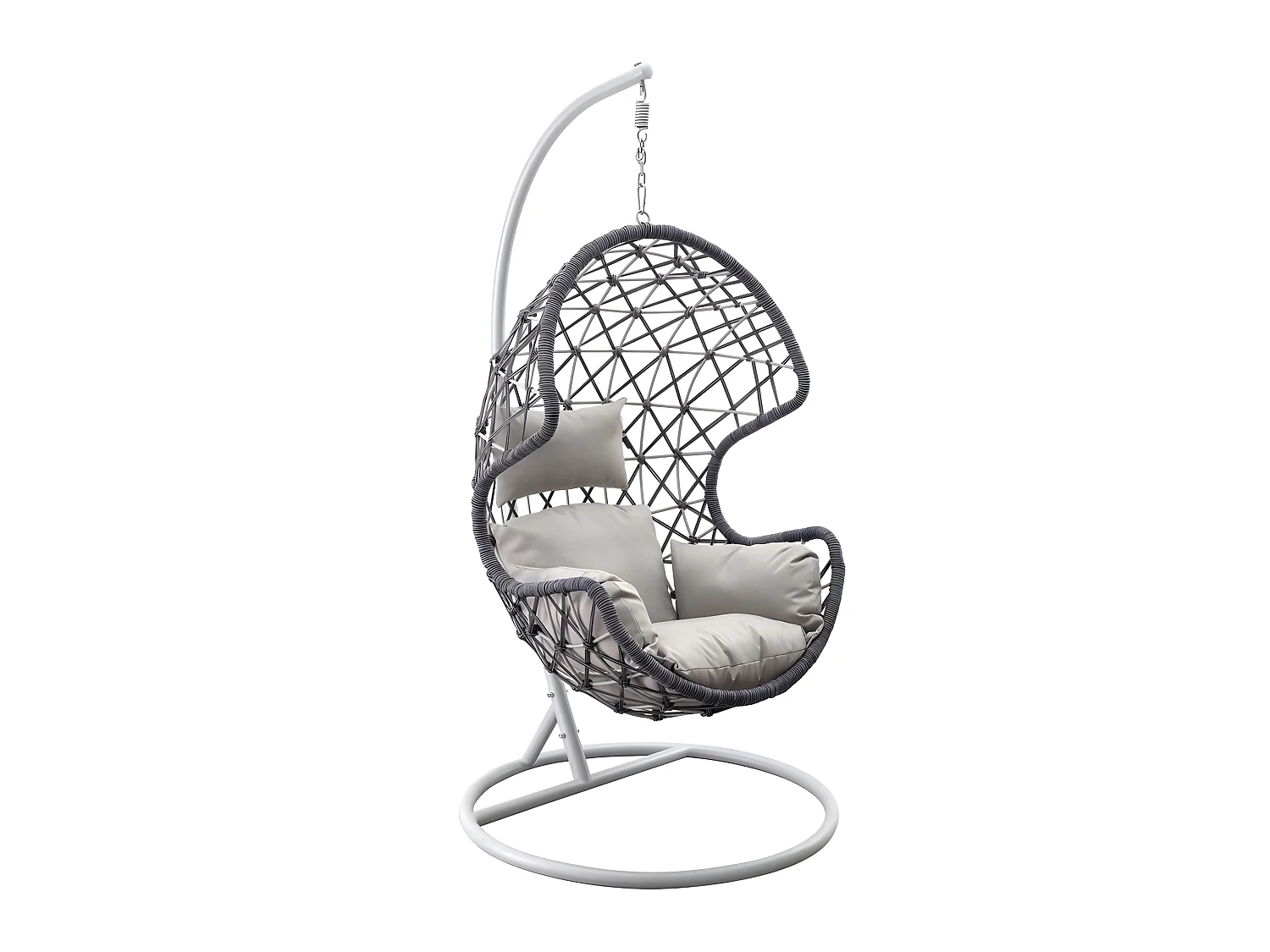 Estosa - Fauteuil à bascule suspendu en corde bleue