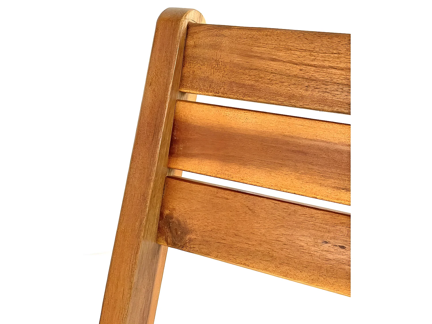 Estosa - Ensemble table et chaises de jardin pliantes en bois avec coussins Genova