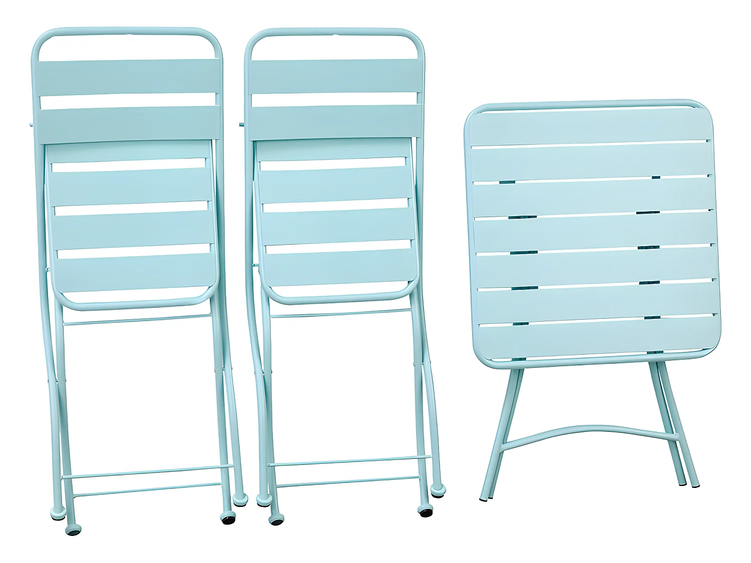 Estosa - Ensemble table et chaises pliantes d'extérieur avio Mia