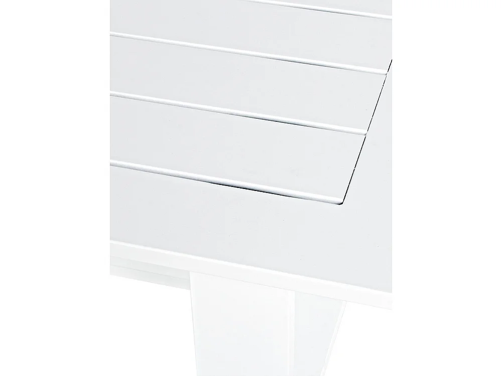 Estosa - Komplettes Gartenset Bars aus weißem Aluminium