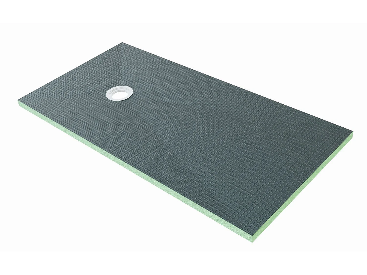 AICA sanitaire Receveur de douche à carreler ultra plat 80x160cm avec la bonde de receveur