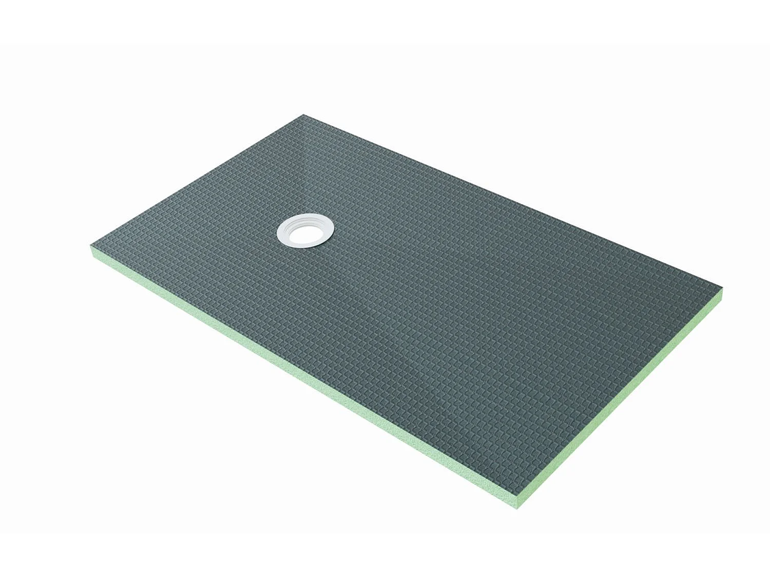 AICA sanitaire Receveur de douche à carreler ultra plat 80x140cm avec la bonde de receveur
