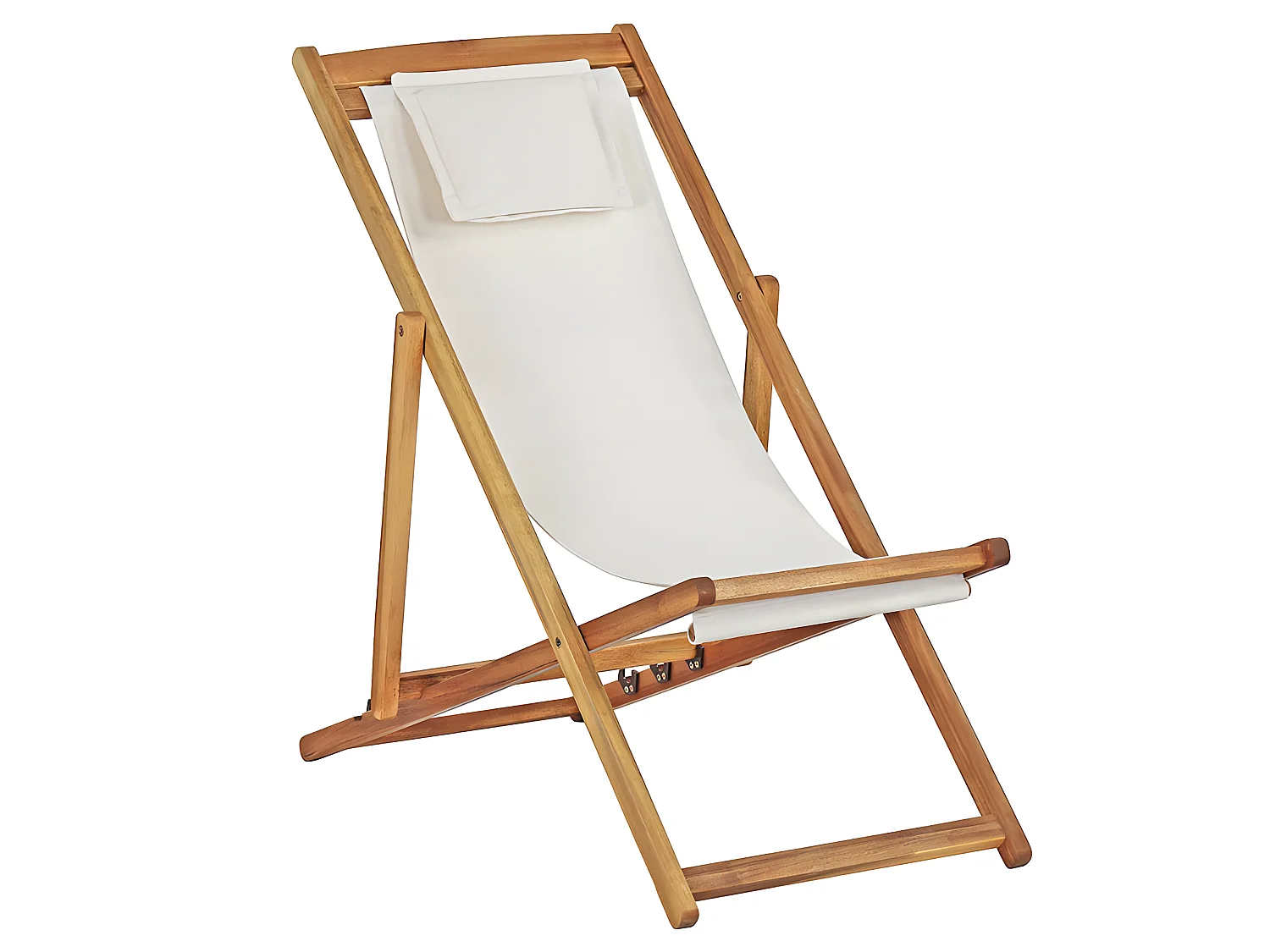 Estosa - Transat de jardin pliant en bois Erica