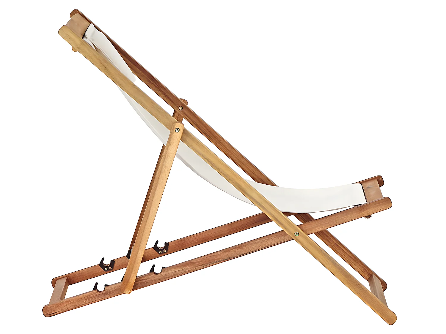 Estosa - Transat de jardin pliant en bois Erica