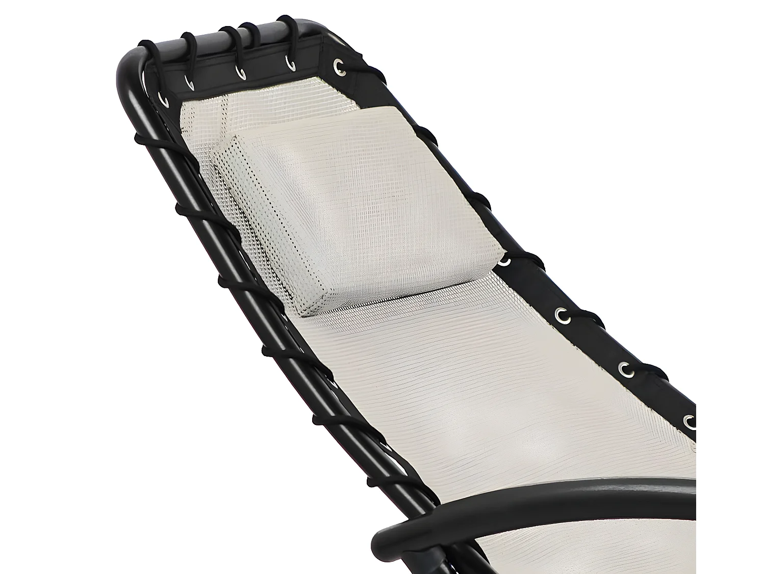 Estosa - Sdraio da giardino chaise longue ellittica twist panna