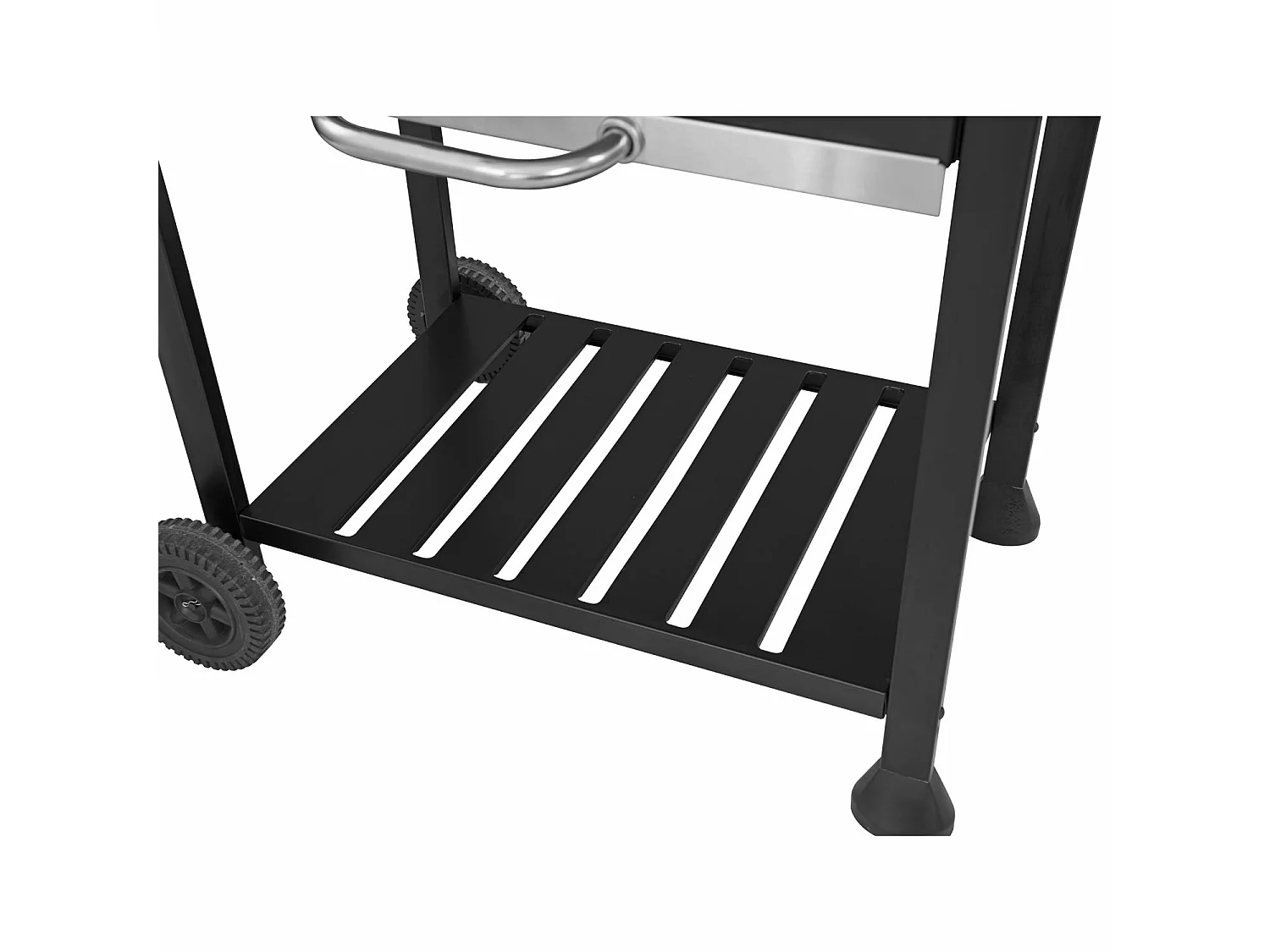 MasterCook - Barbecue à charbon avec roulettes, décapsuleur et thermostat intégré