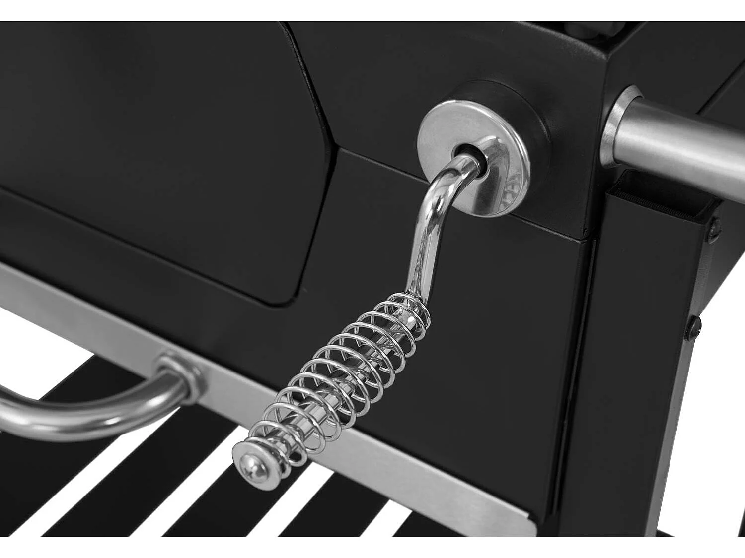 MasterCook - Barbacoa de carbón con ruedas, abridor de botellas y termostato integrado