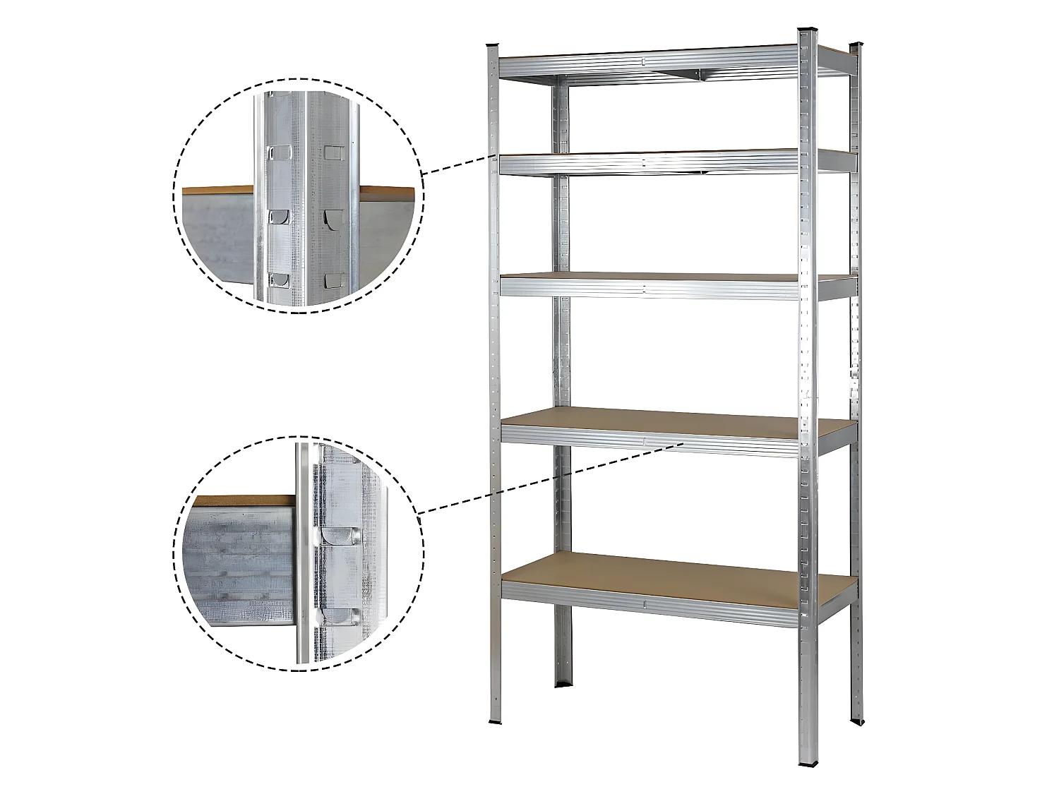 Mbi - Scaffale metallo in alluminio 875 kg x 2