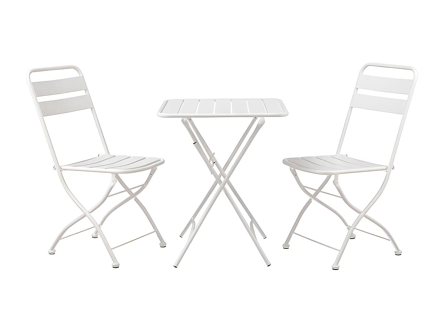 Estosa - Mia witte opvouwbare tuintafel en stoelenset
