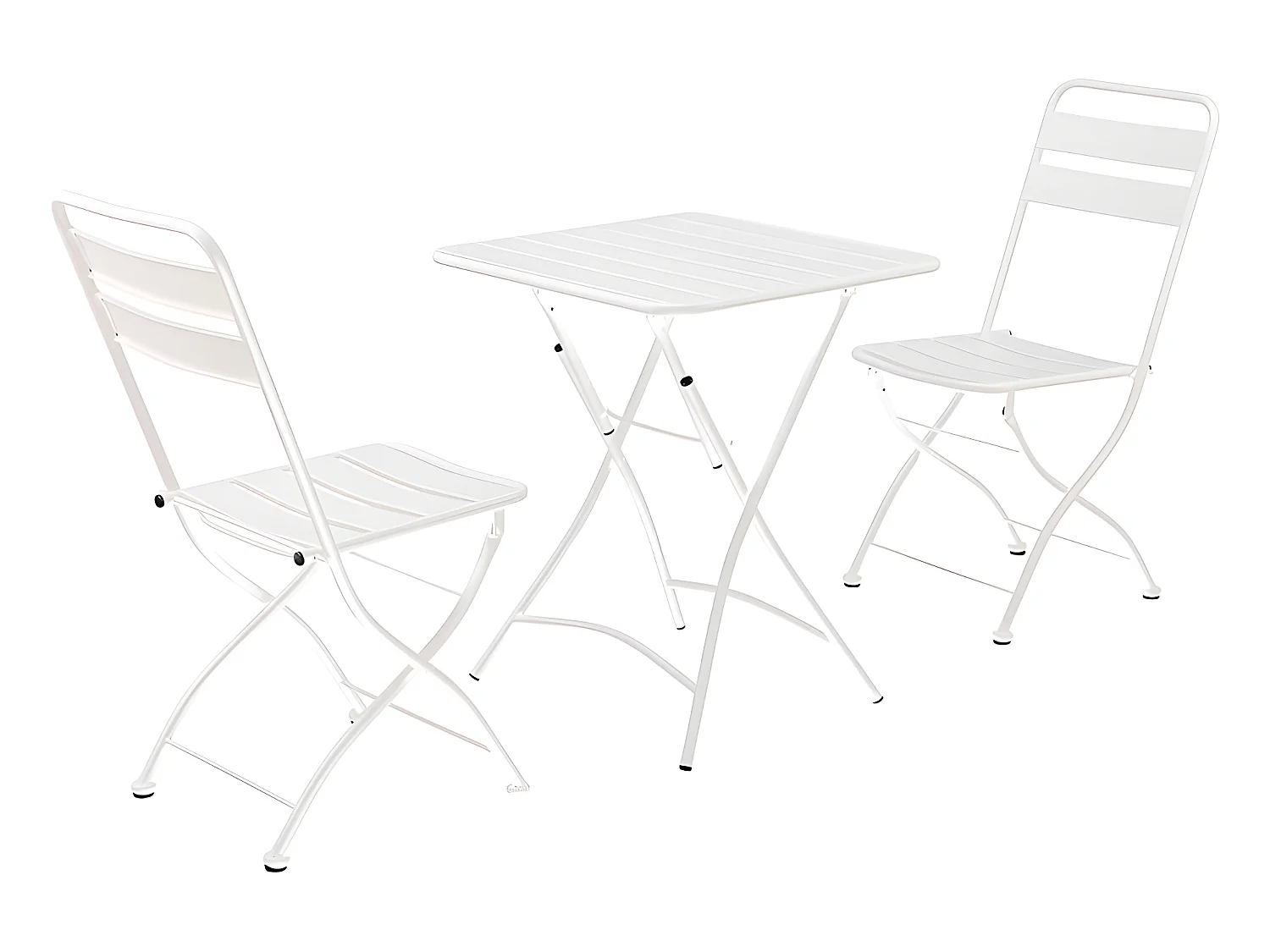 Estosa - Mia witte opvouwbare tuintafel en stoelenset