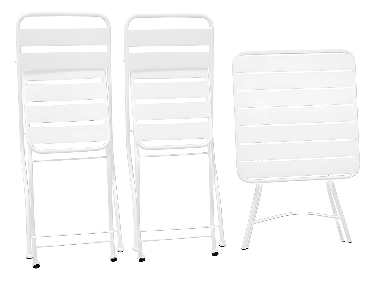 Estosa - Mia witte opvouwbare tuintafel en stoelenset