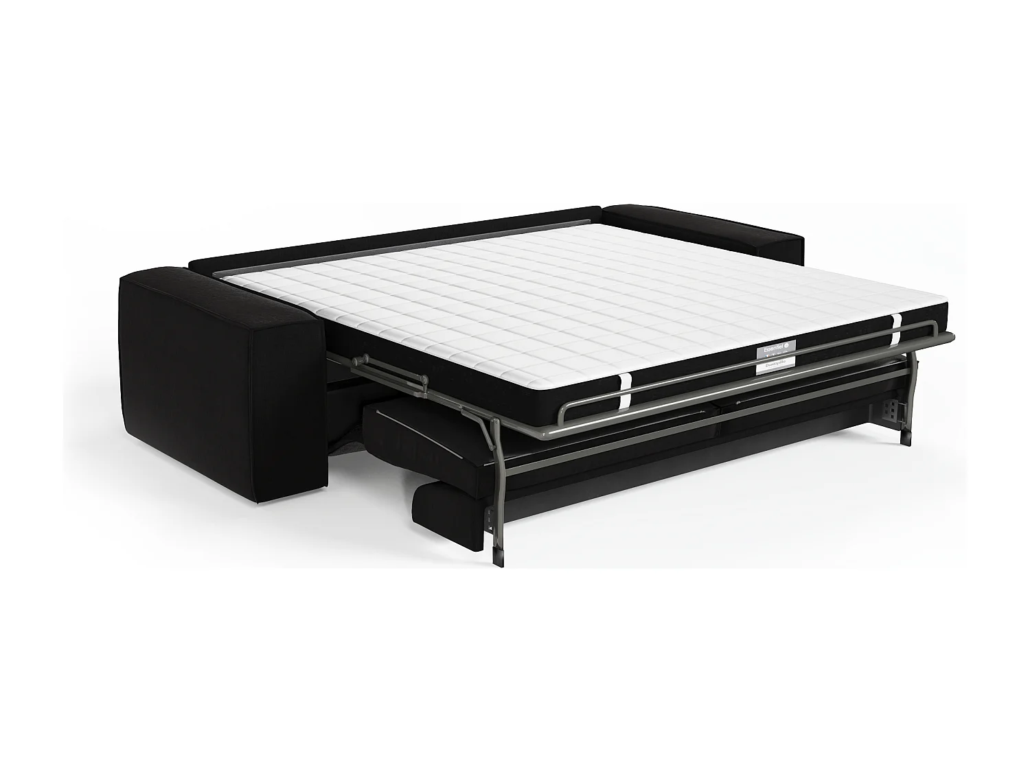 Canapé convertible express dunlopillo velours Anthracite foncé 160cm