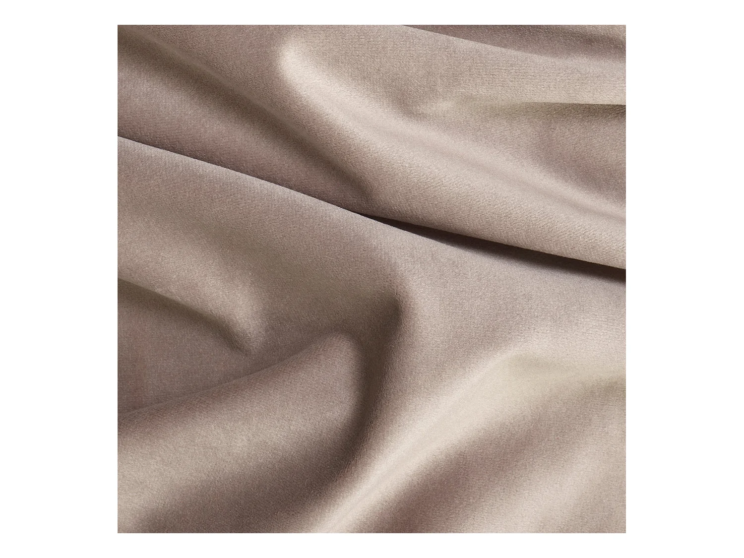 Fauteuil de salon tissu velours beige taupe Luna Marie