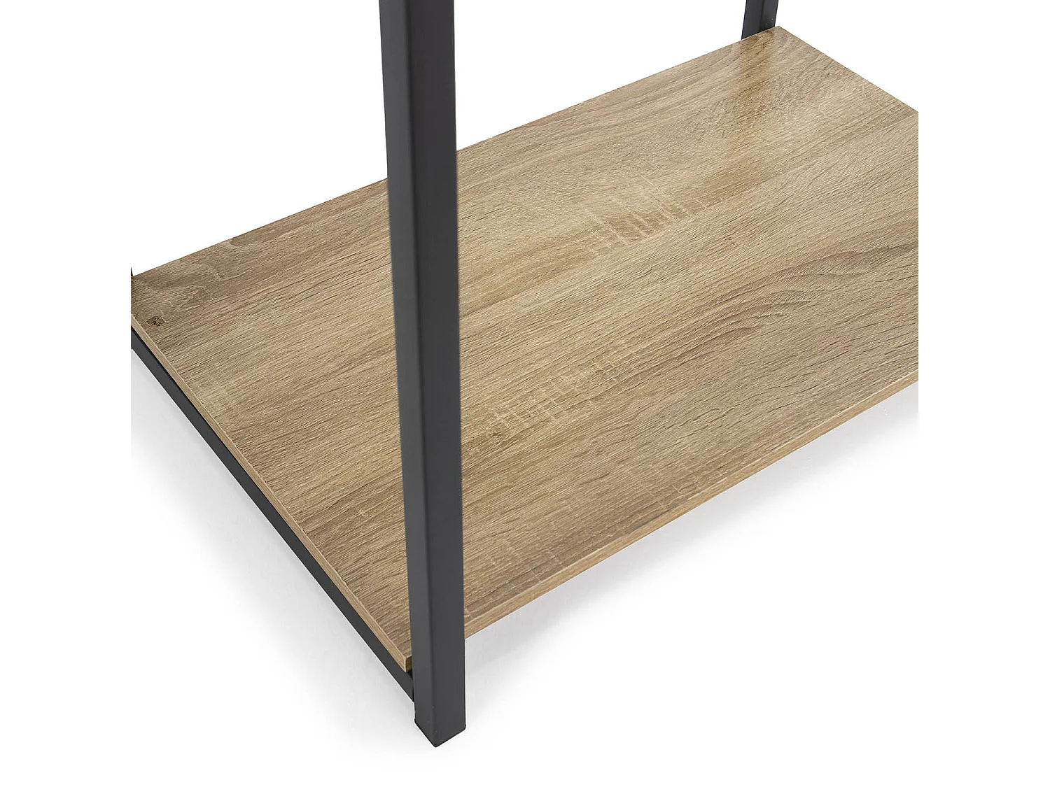Mueble de Cocina África para microondas 4 estantes, Color Roble/Negro