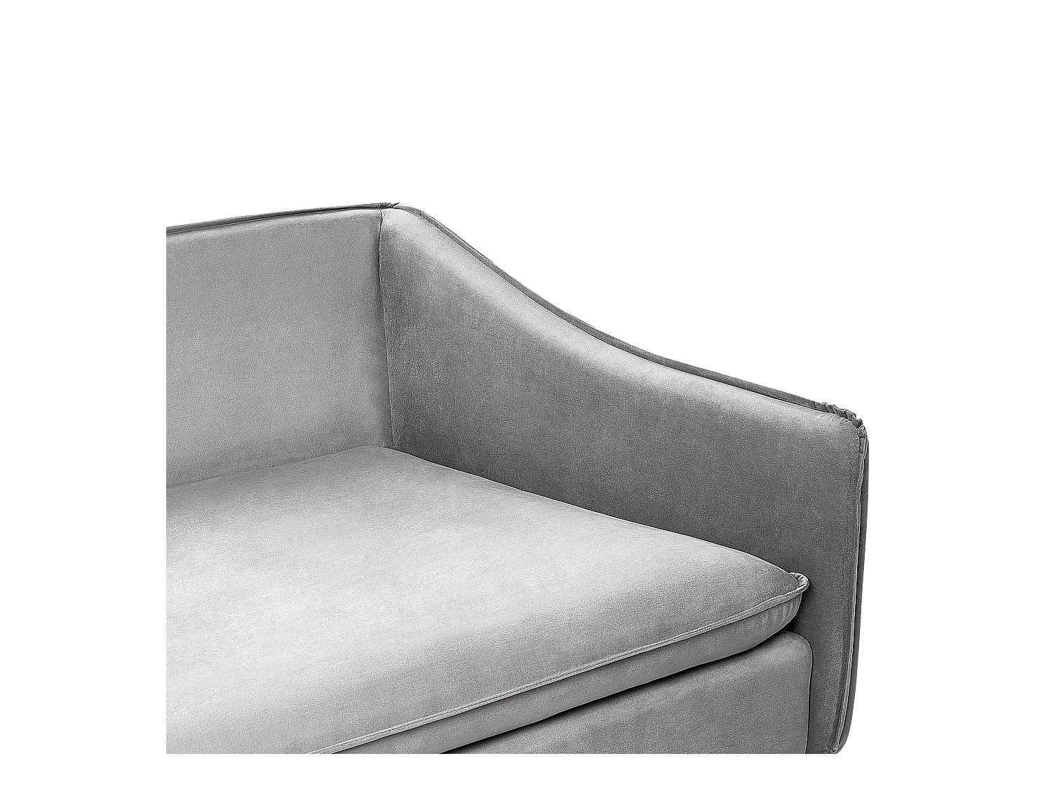 Canapé 4 places AURE Velours Gris clair