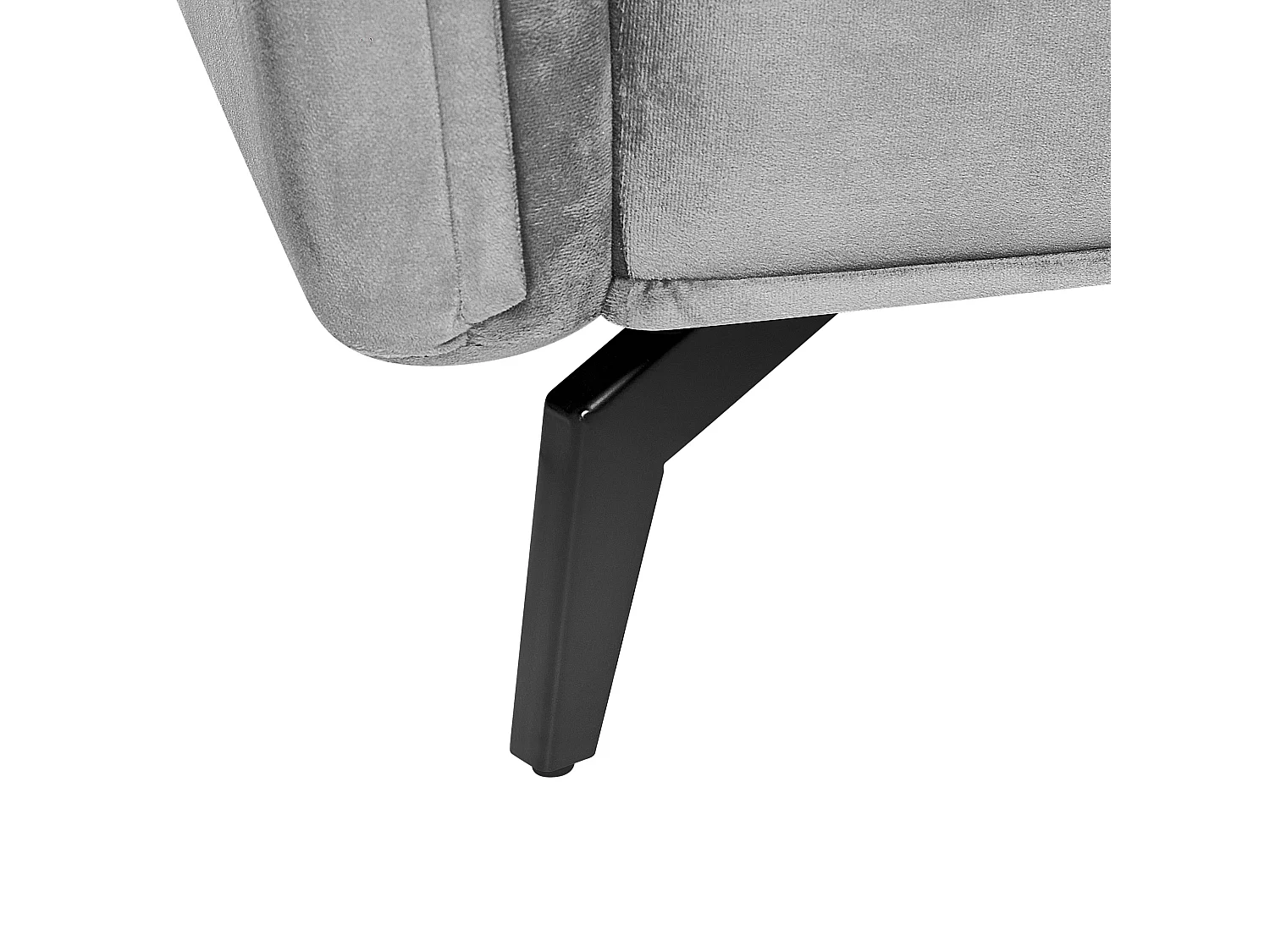 Sofá AURE Terciopelo Gris claro 4 plazas