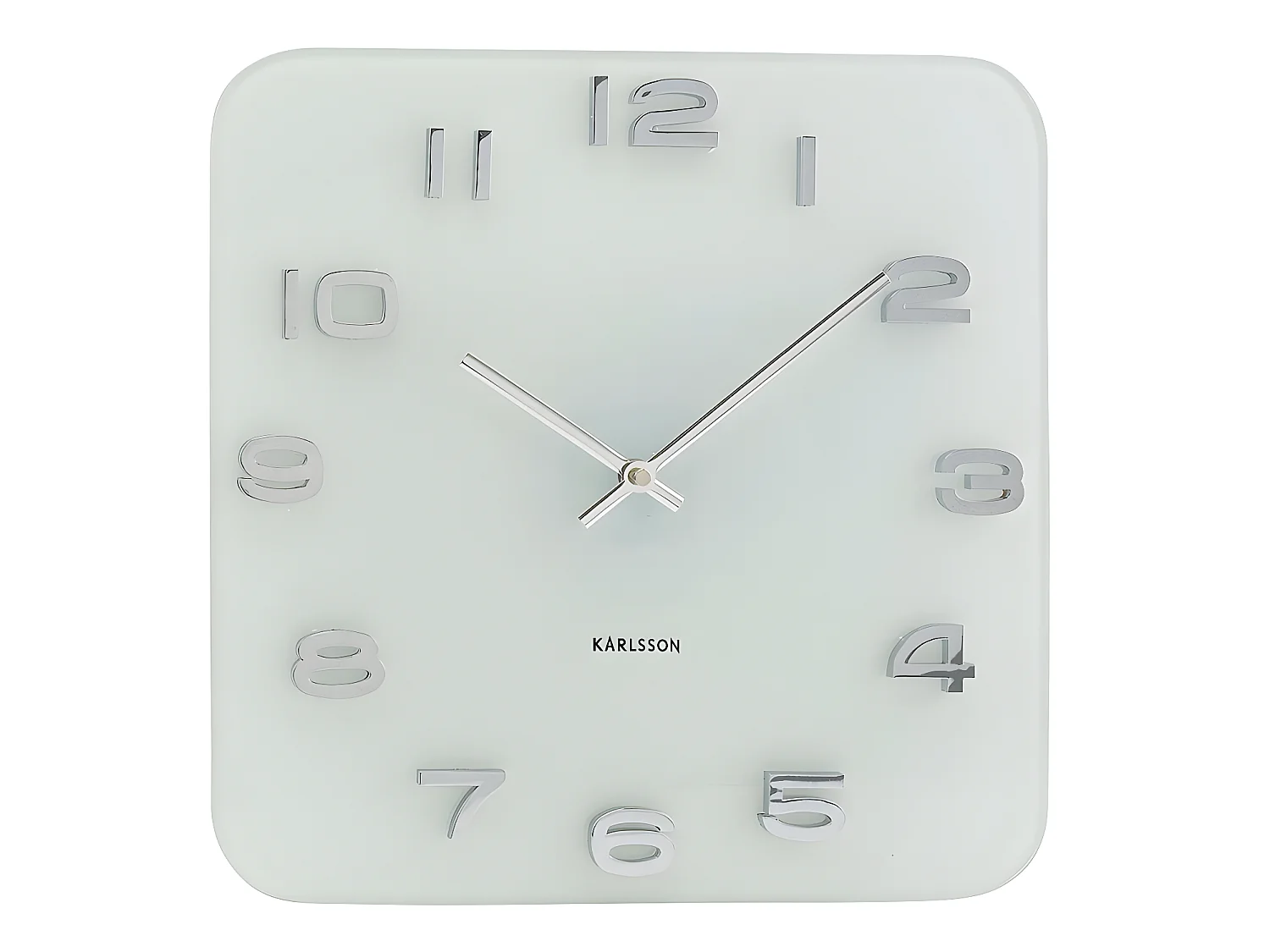 Zegar ścienny Vintage Squared - biały