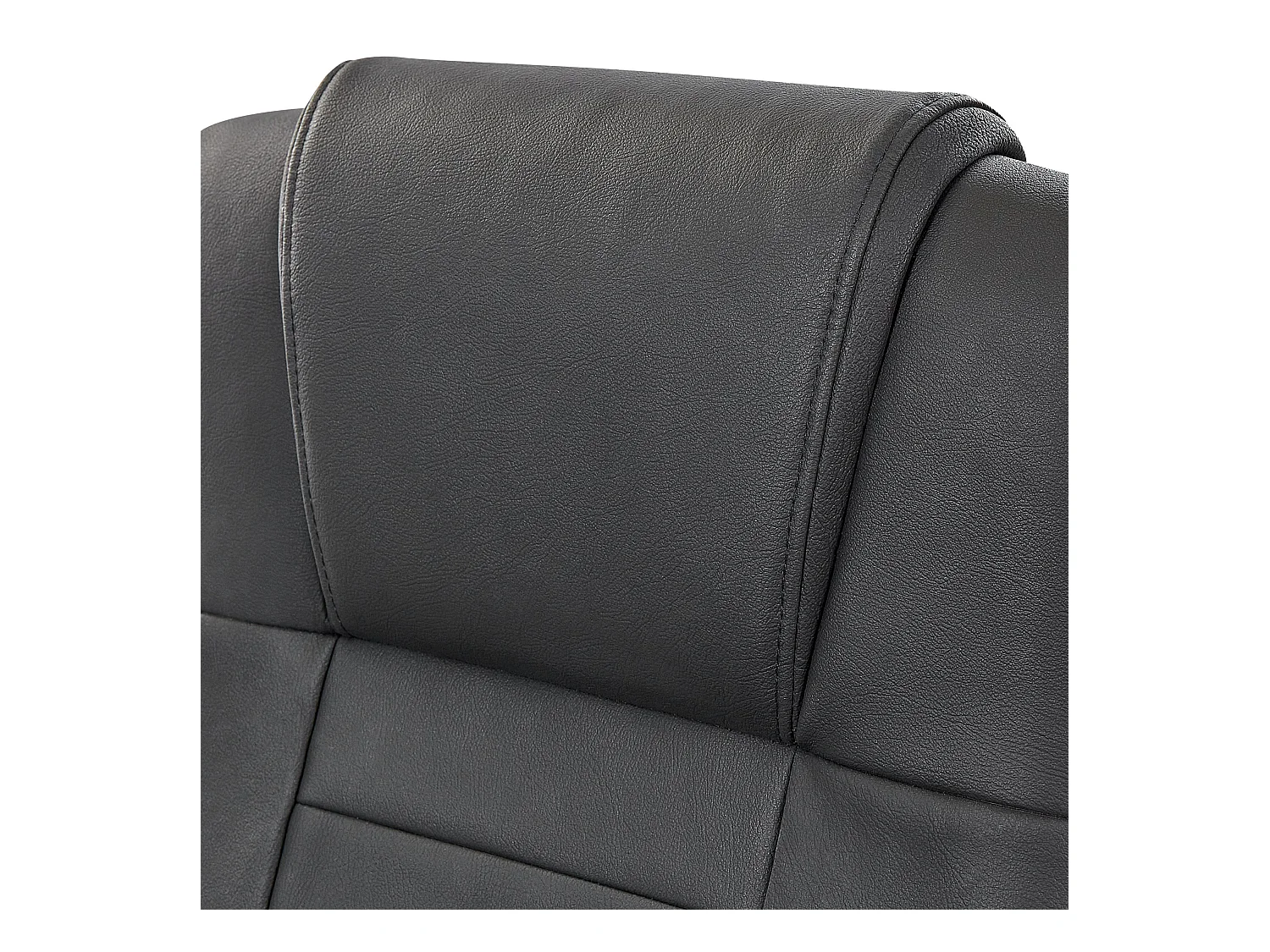 Massagestoel DIAMOND met verwarming Leer Zwart