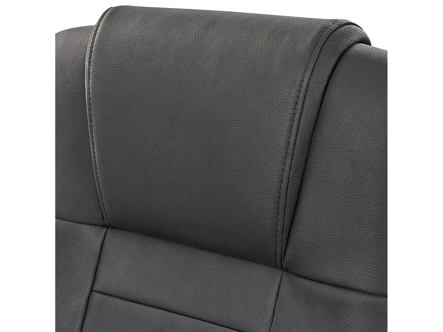 Massagestoel DIAMOND met verwarming Leer Zwart