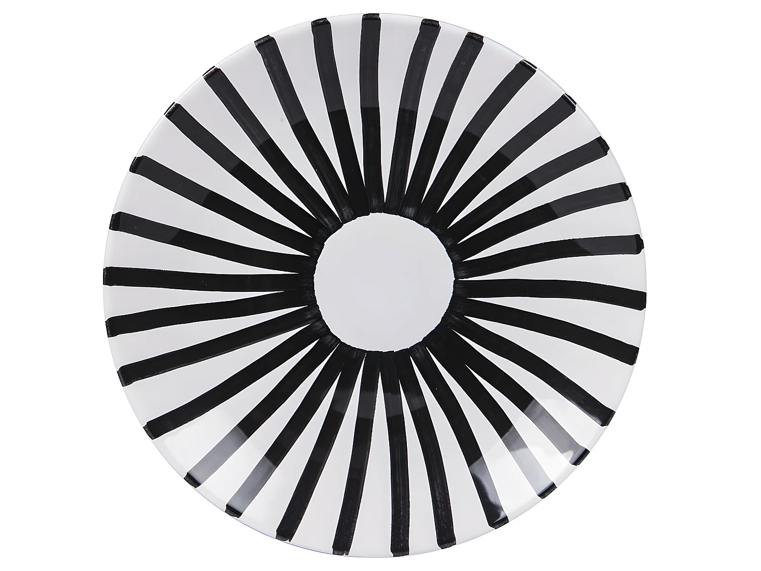 Assiette plate Santiago noir 26 cm (lot de 6)