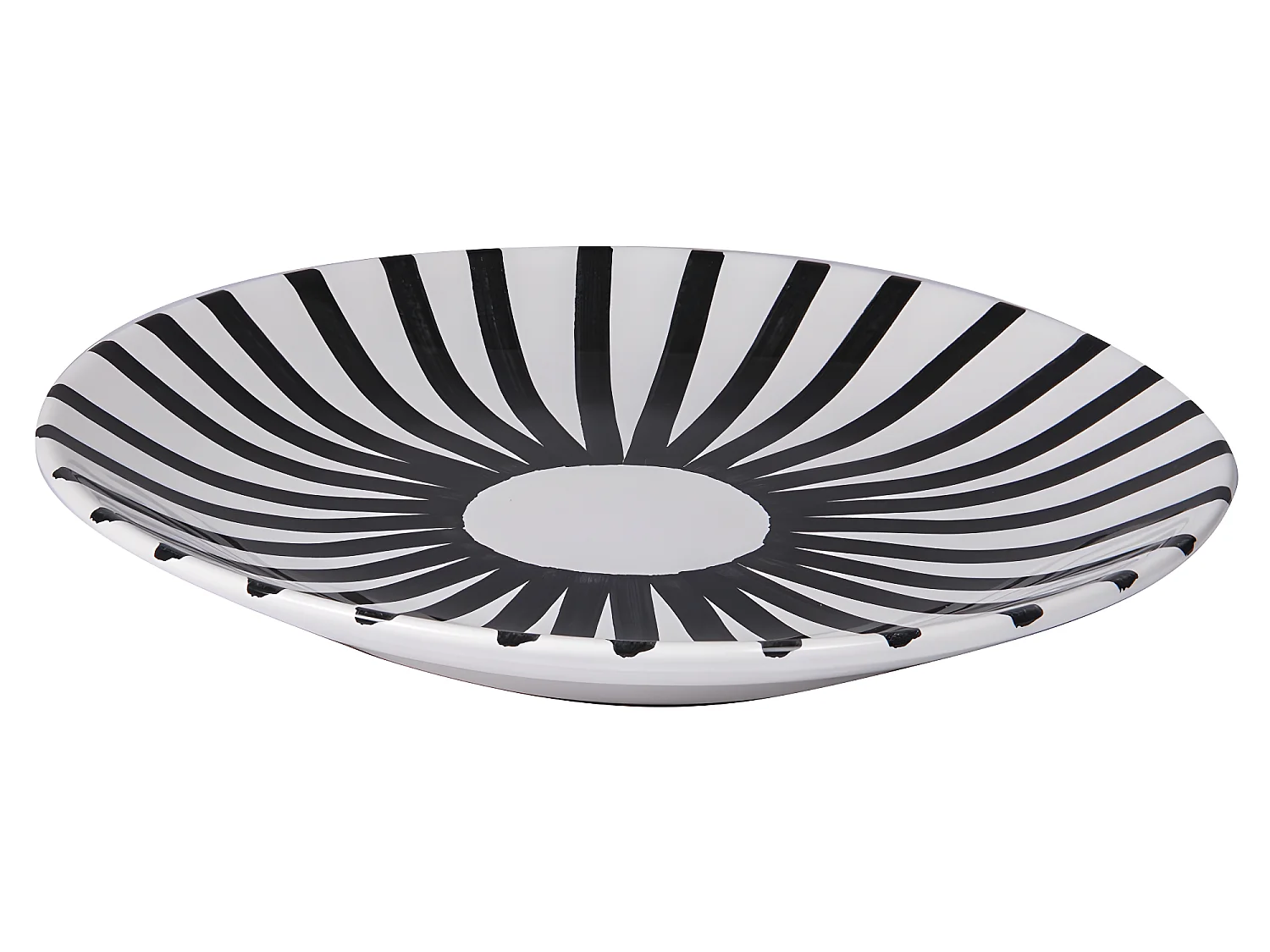 Assiette plate Santiago noir 26 cm (lot de 6)