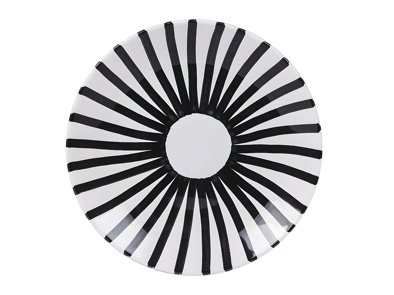 Assiette plate Santiago noir 26 cm (lot de 6)
