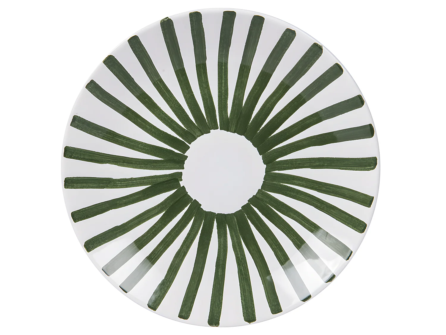 Assiette plate Santiago vert 26 cm (lot de 6)