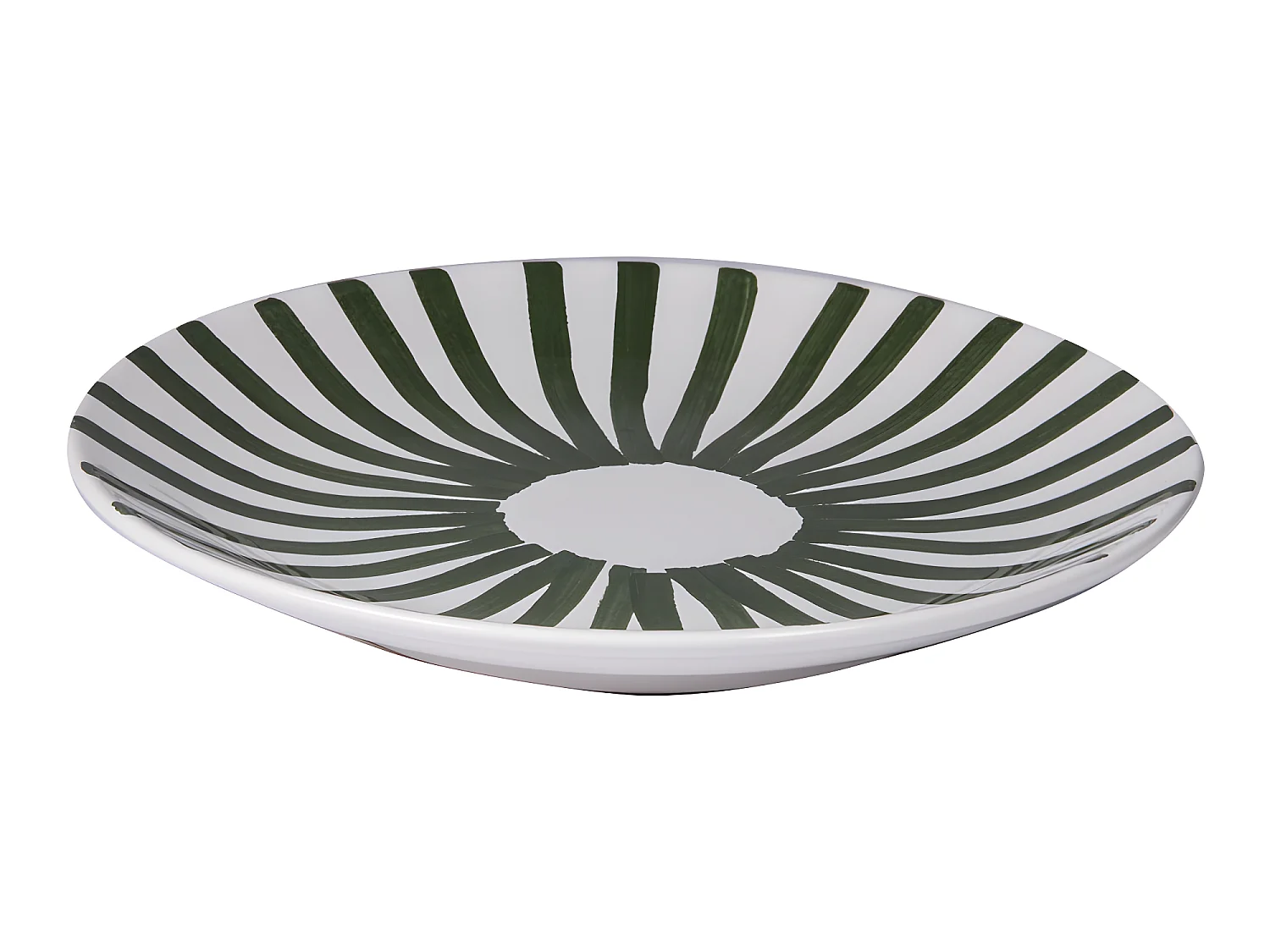 Assiette plate Santiago vert 26 cm (lot de 6)