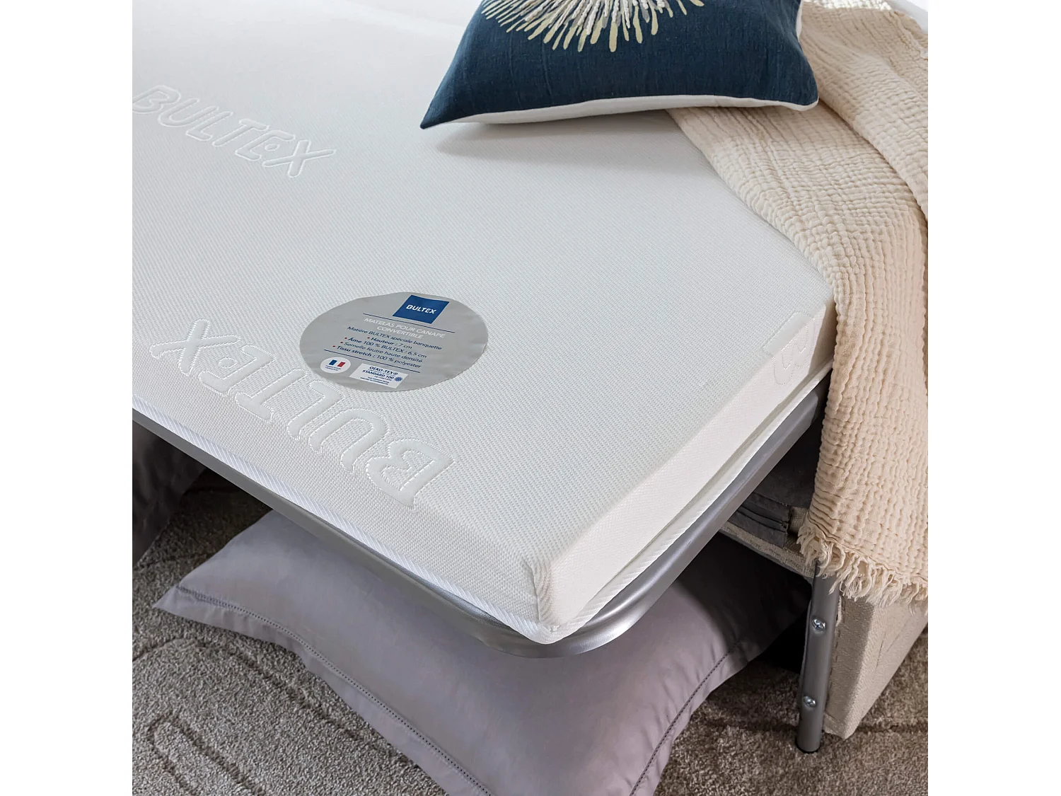 Matelas bultex pour canapé-lit convertible 135x185